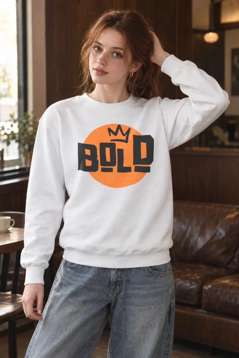 "Bold Crown" Heavy Blend Unisex Crewneck Sweatshirt