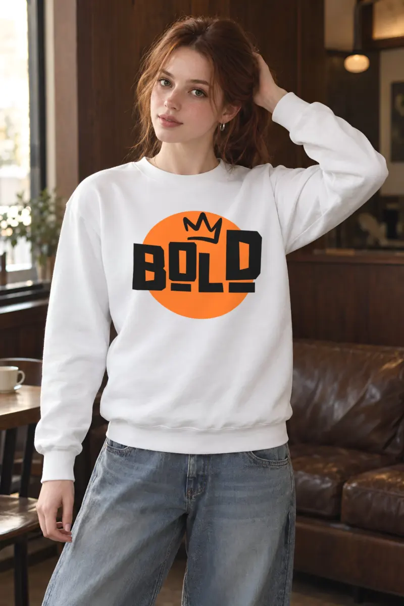 "Bold Crown" Heavy Blend Unisex Crewneck Sweatshirt