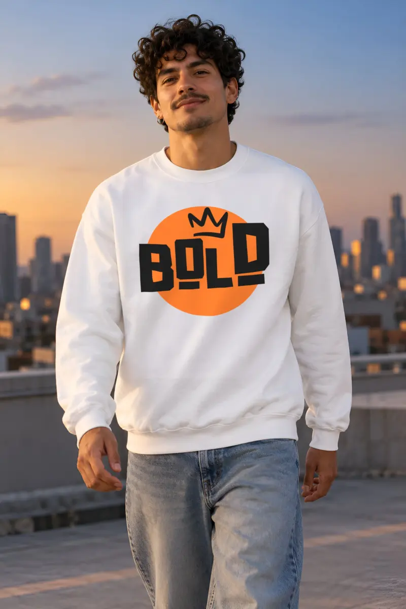"Bold Crown" Heavy Blend Unisex Crewneck Sweatshirt