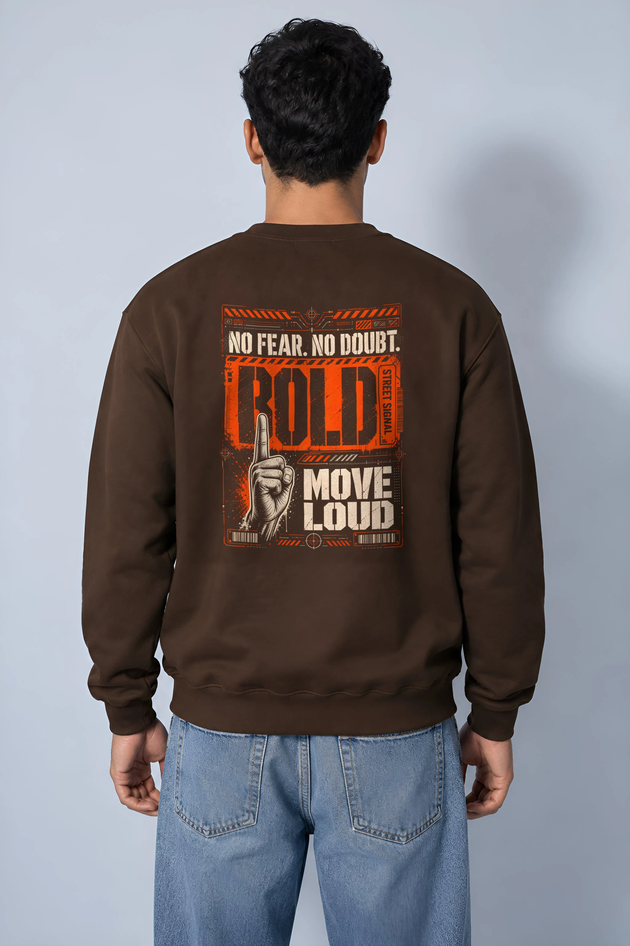 "Bold Street Signal" 1 Crewneck Sweatshirt