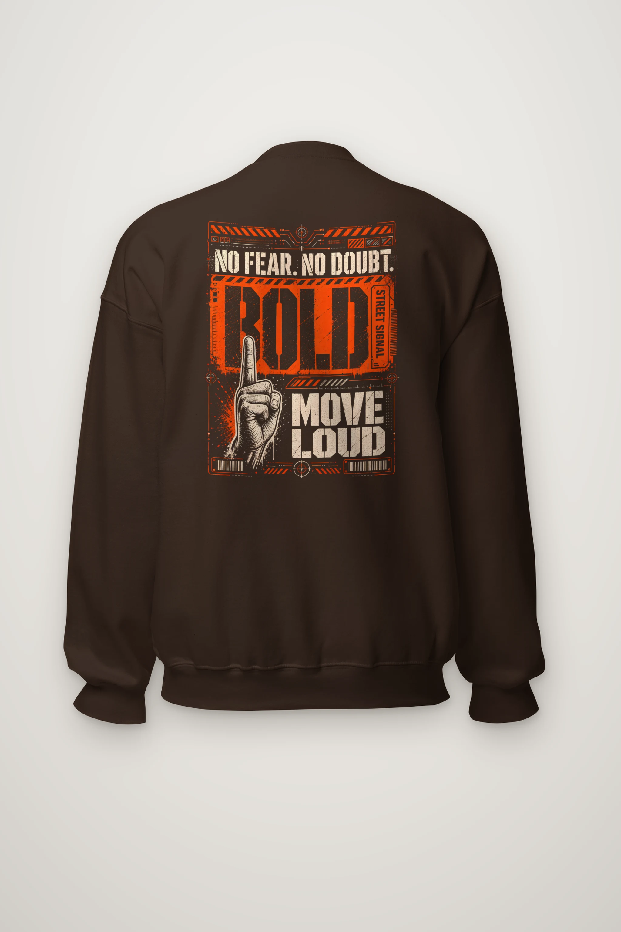 "Bold Street Signal" Heavy Blend Unisex Crewneck Sweatshirt
