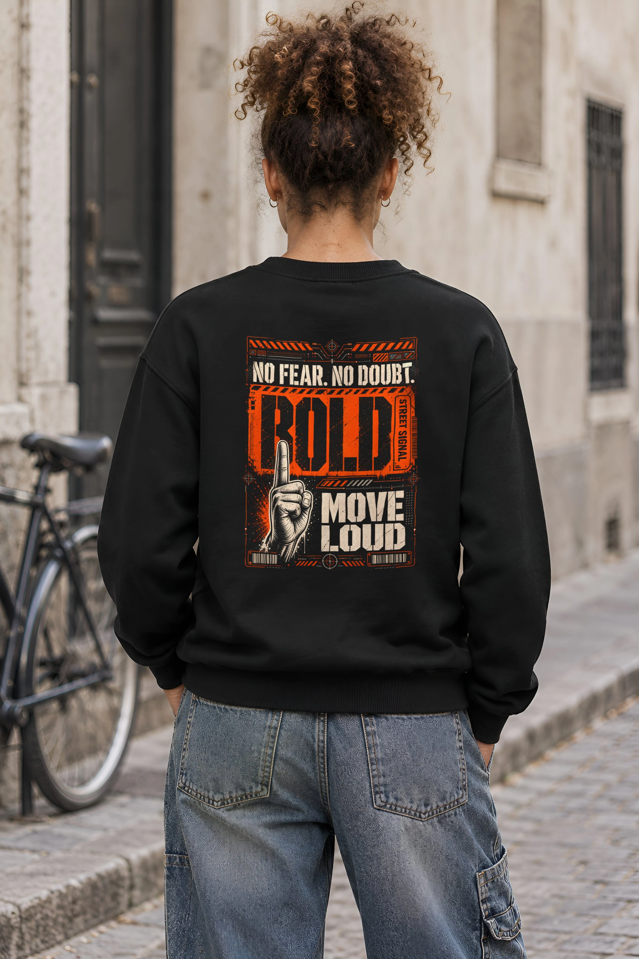 "Bold Street Signal" 1 Crewneck Sweatshirt