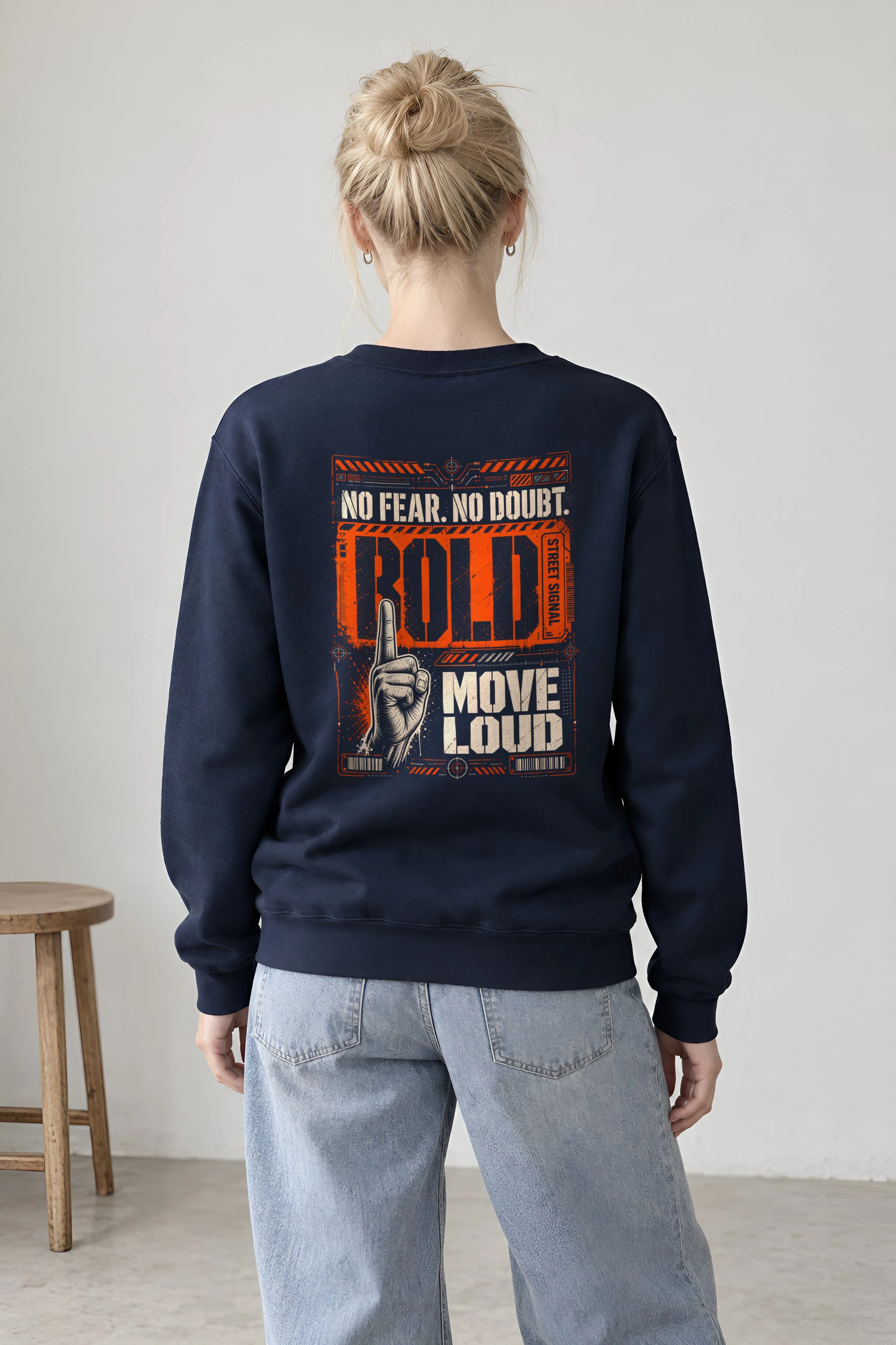 "Bold Street Signal" 1 Crewneck Sweatshirt