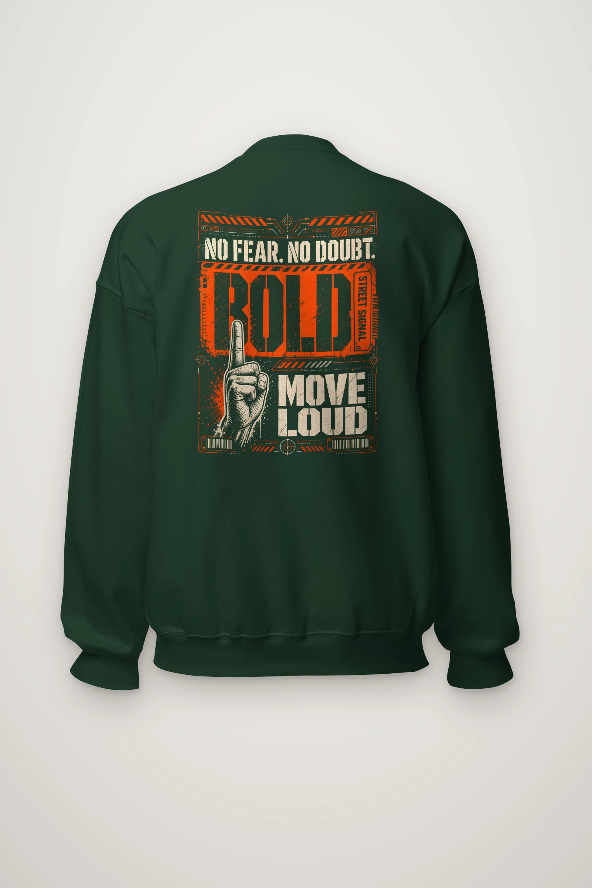 "Bold Street Signal" Heavy Blend Unisex Crewneck Sweatshirt
