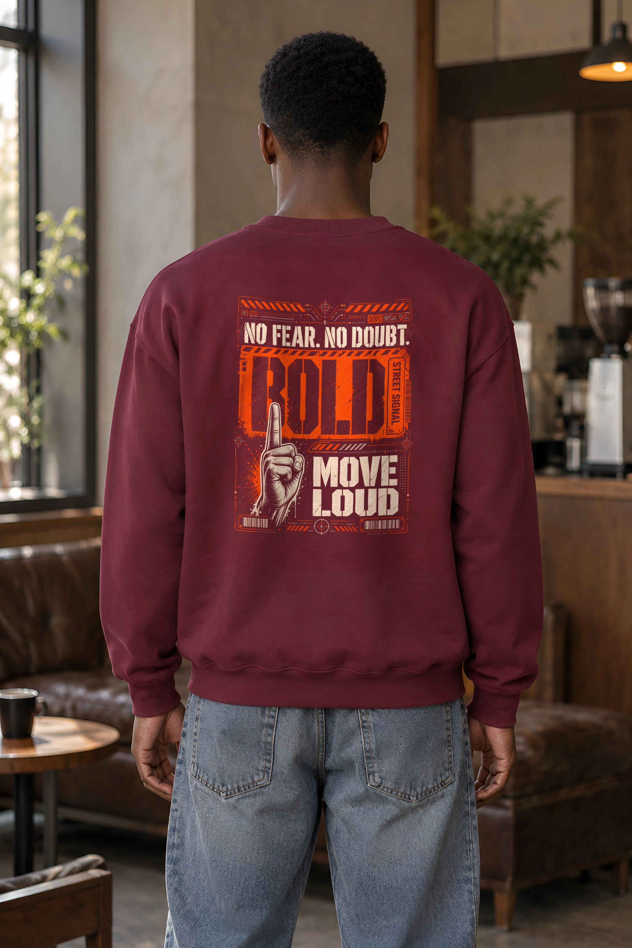 "Bold Street Signal" 1 Crewneck Sweatshirt