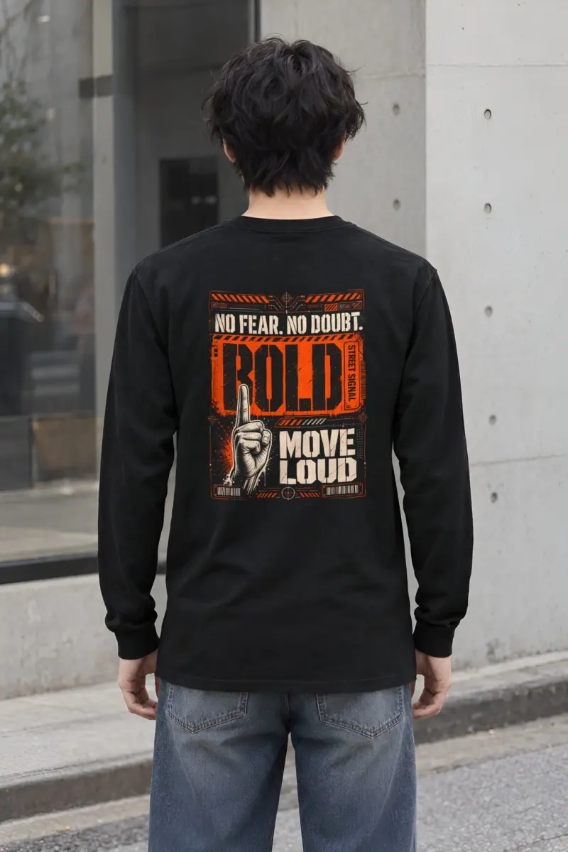 "Bold Street Signal" Unisex Longsleeve T-shirt