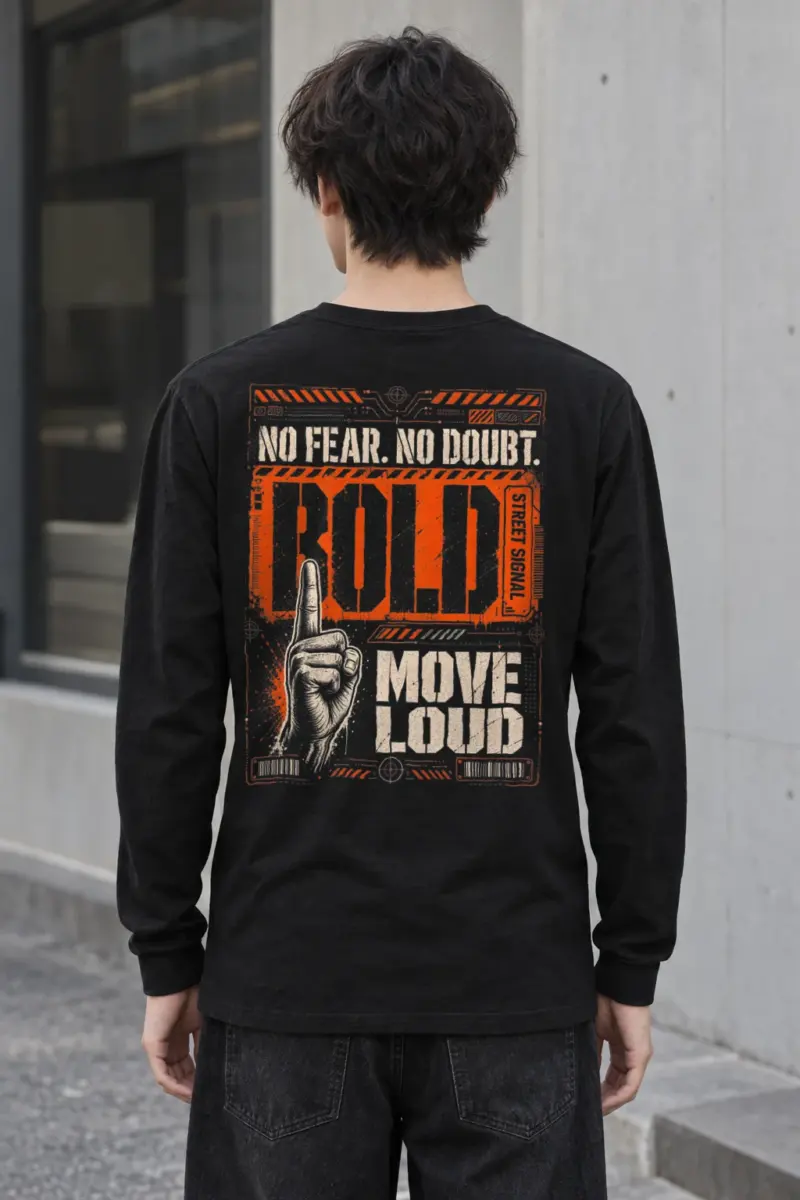 "Bold Street Signal" Unisex Longsleeve T-shirt | Gildan 2400
