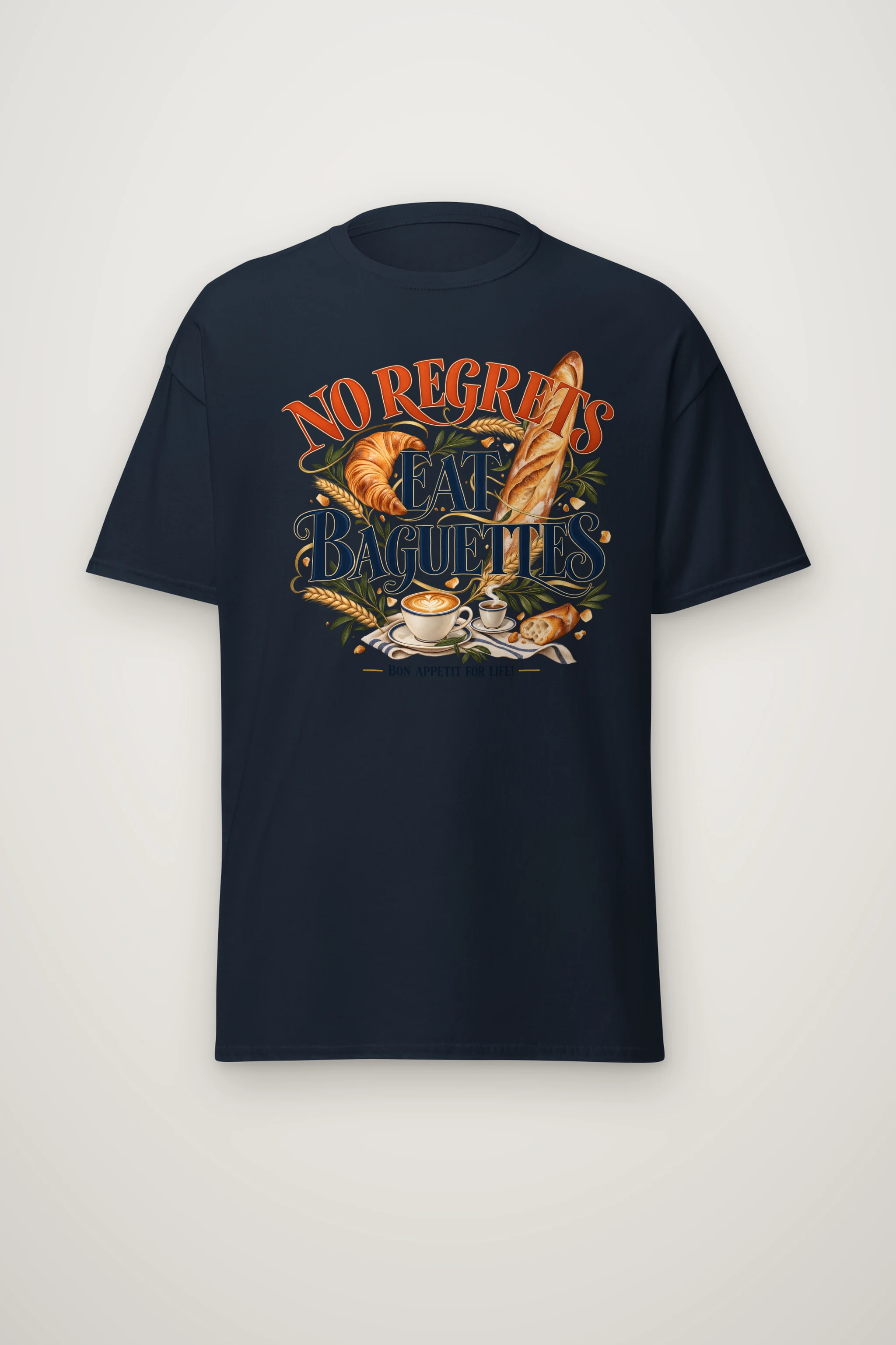"Bon Appetit For Life" Heavyweight Unisex Crewneck T-shirt