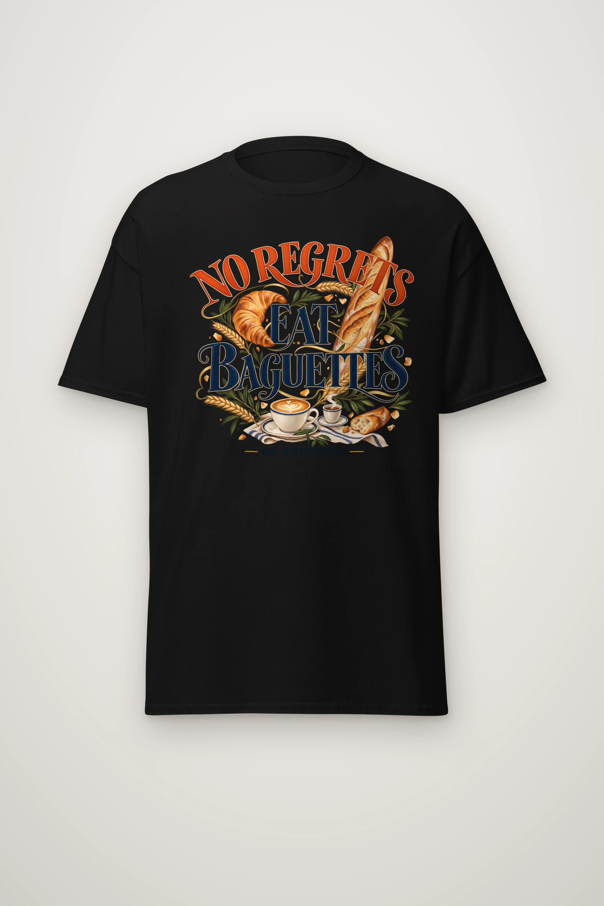 "Bon Appetit For Life" Heavyweight Unisex Crewneck T-shirt