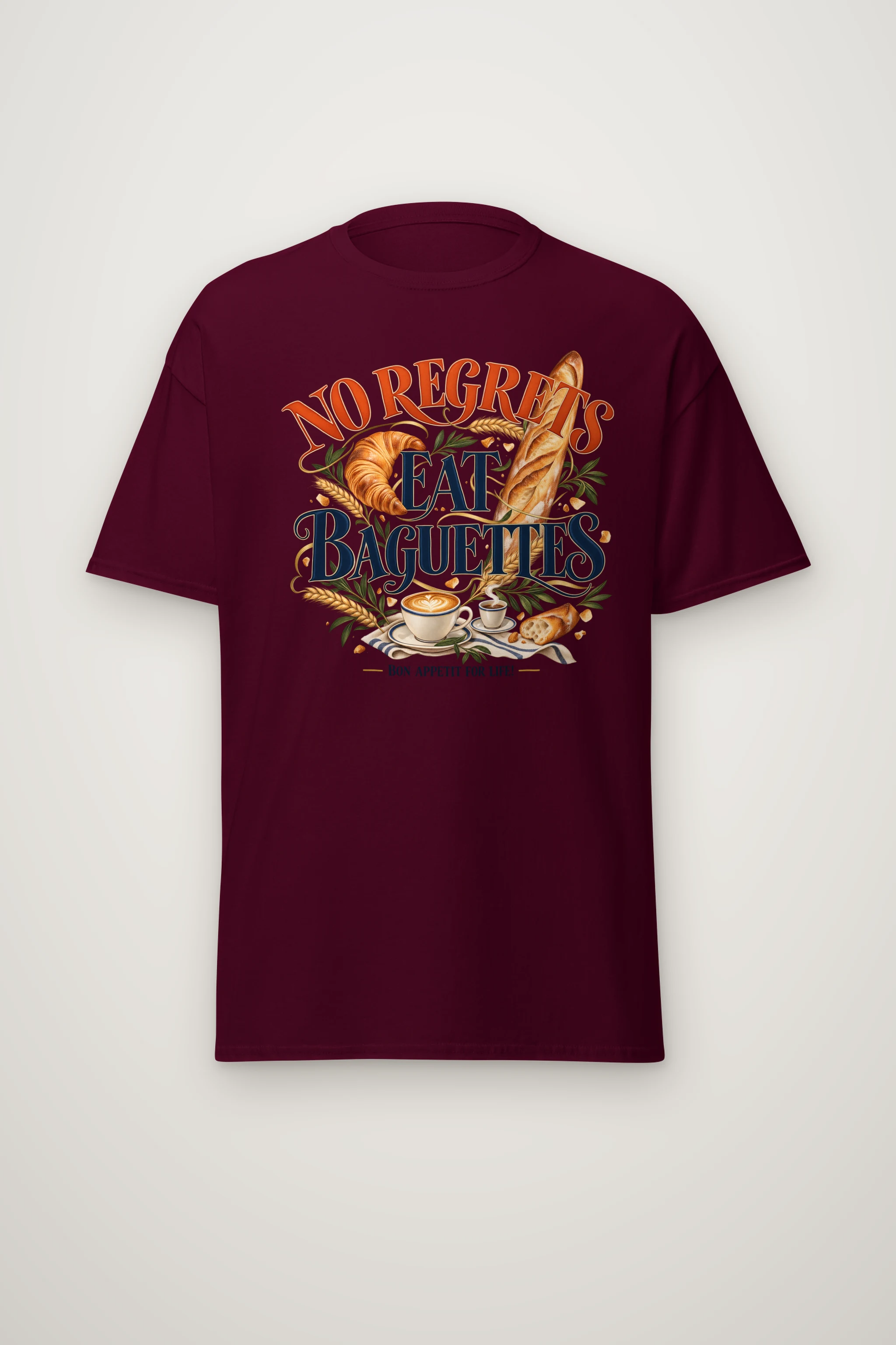 "Bon Appetit For Life" Heavyweight Unisex Crewneck T-shirt