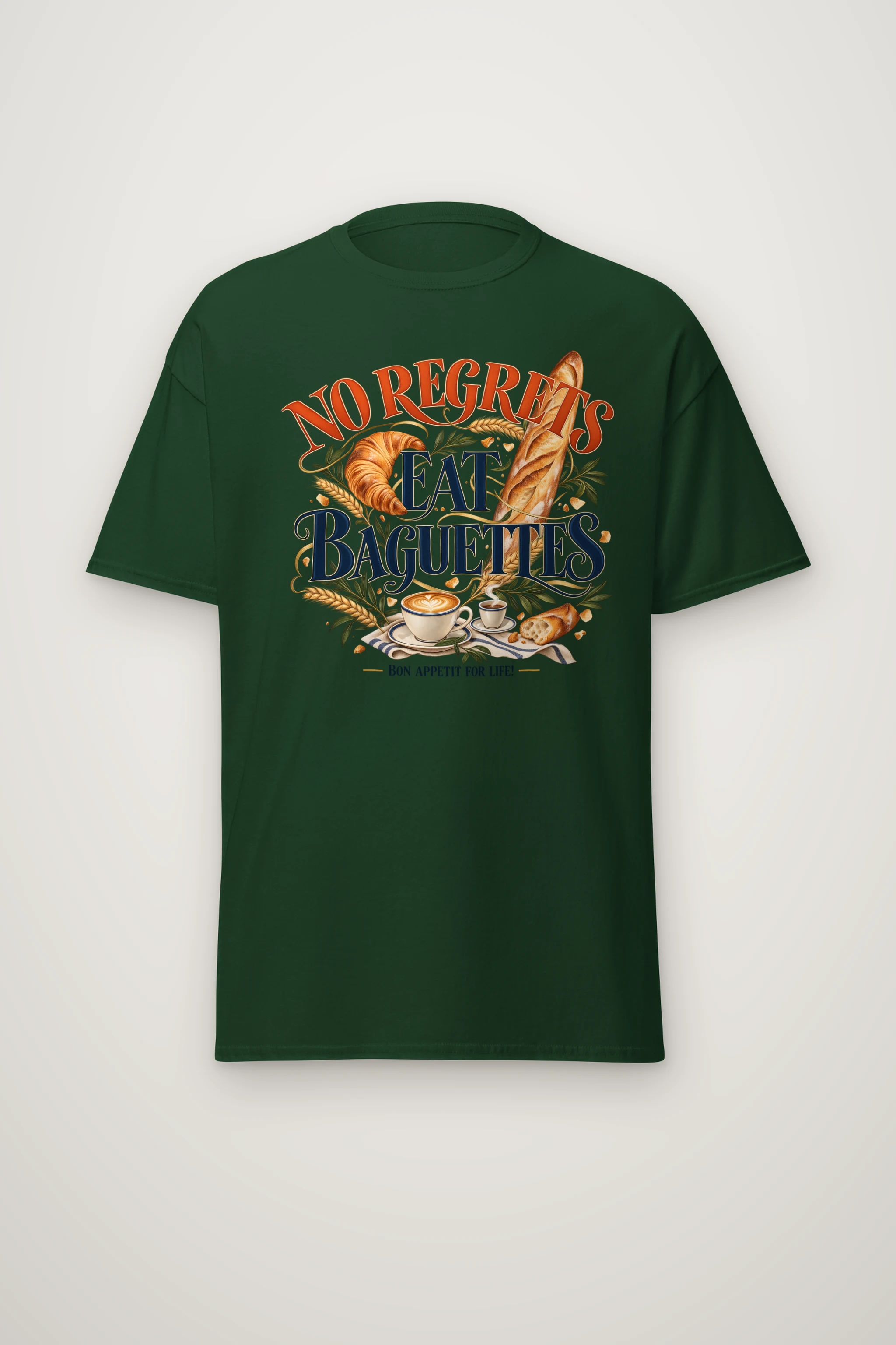 "Bon Appetit For Life" Heavyweight Unisex Crewneck T-shirt