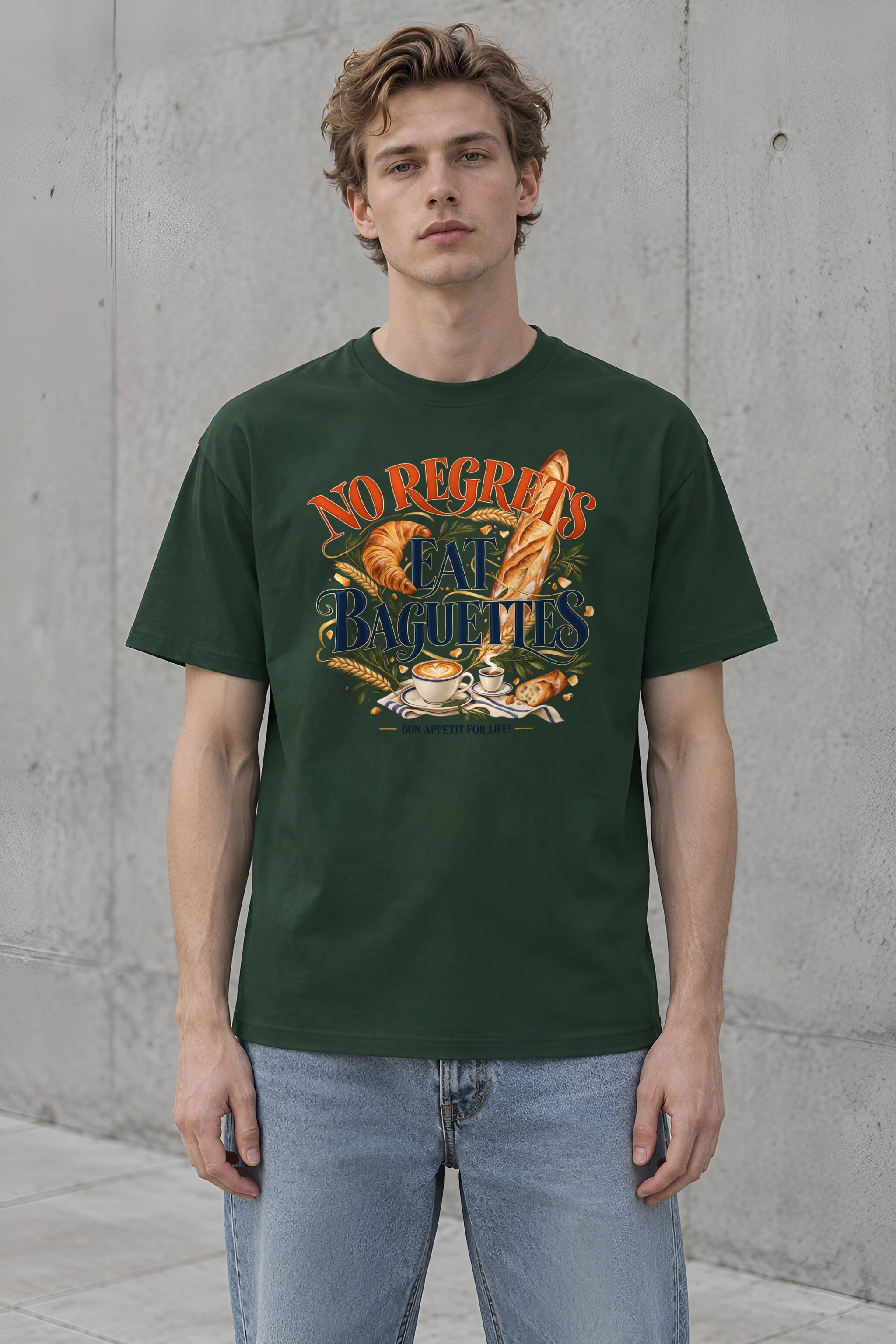 "Bon Appetit For Life" Heavyweight Unisex Crewneck T-shirt