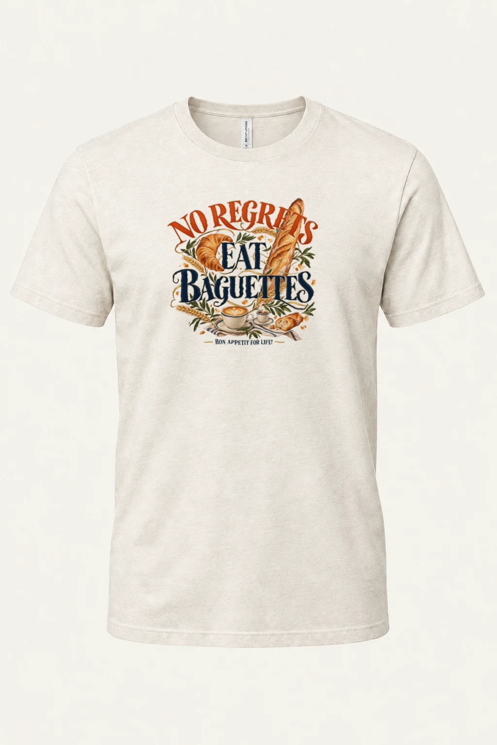 "Bon Appetit For Life" Heavyweight Unisex Crewneck T-shirt | Gildan 5000