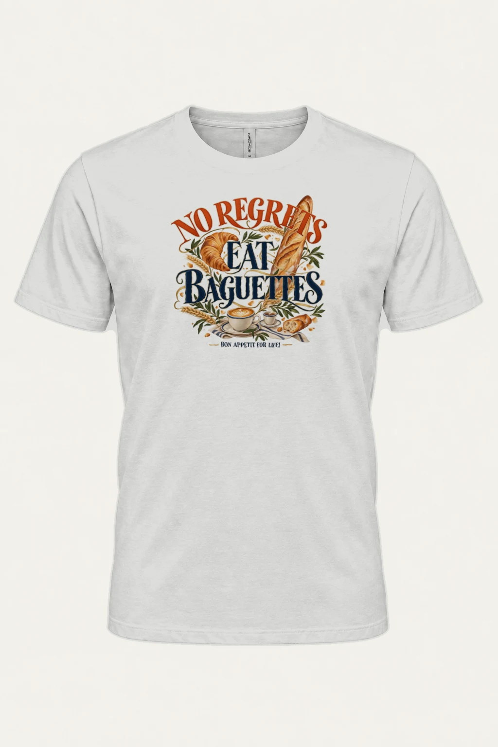 "Bon Appetit For Life" Heavyweight Unisex Crewneck T-shirt | Gildan 5000