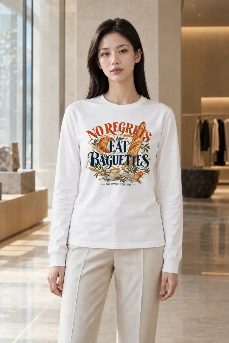"Bon Appetit For Life" Unisex Longsleeve T-shirt | Gildan 2400
