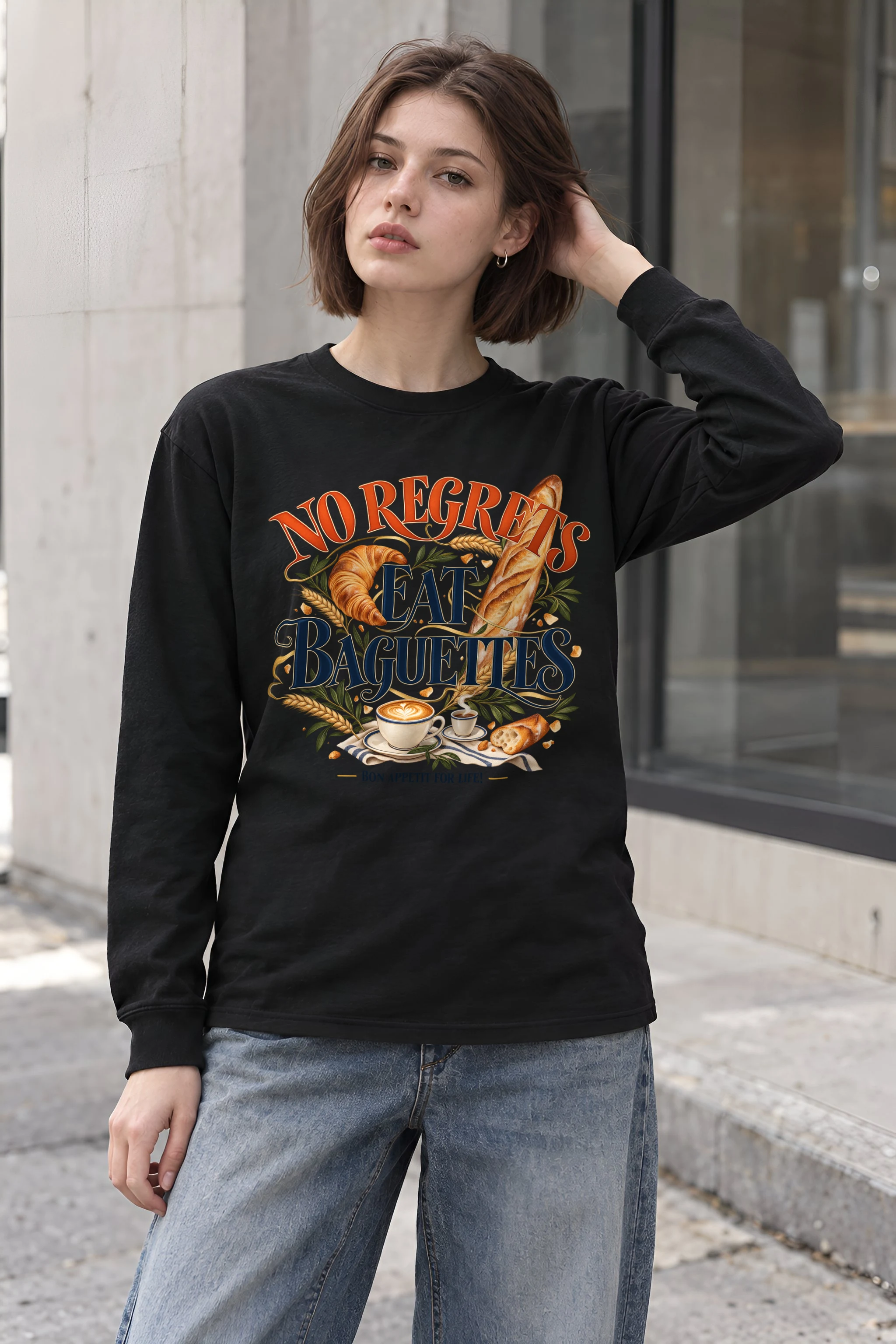 "Bon Appetit For Life" Unisex Longsleeve T-shirt