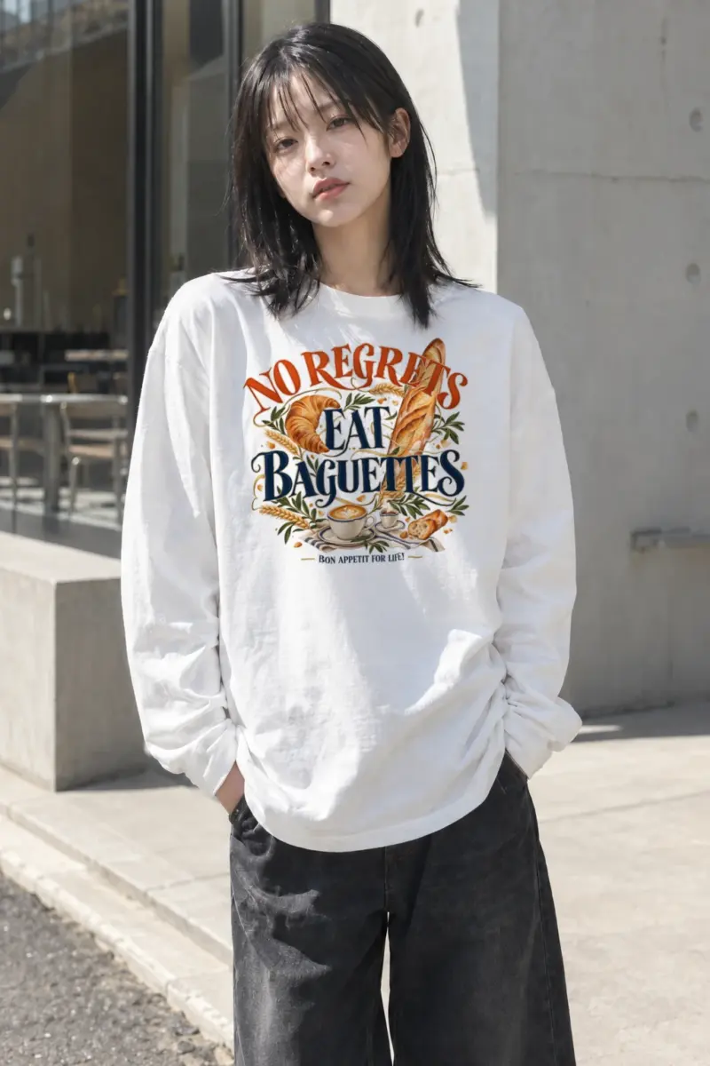 "Bon Appetit For Life" Unisex Longsleeve T-shirt | Gildan 2400