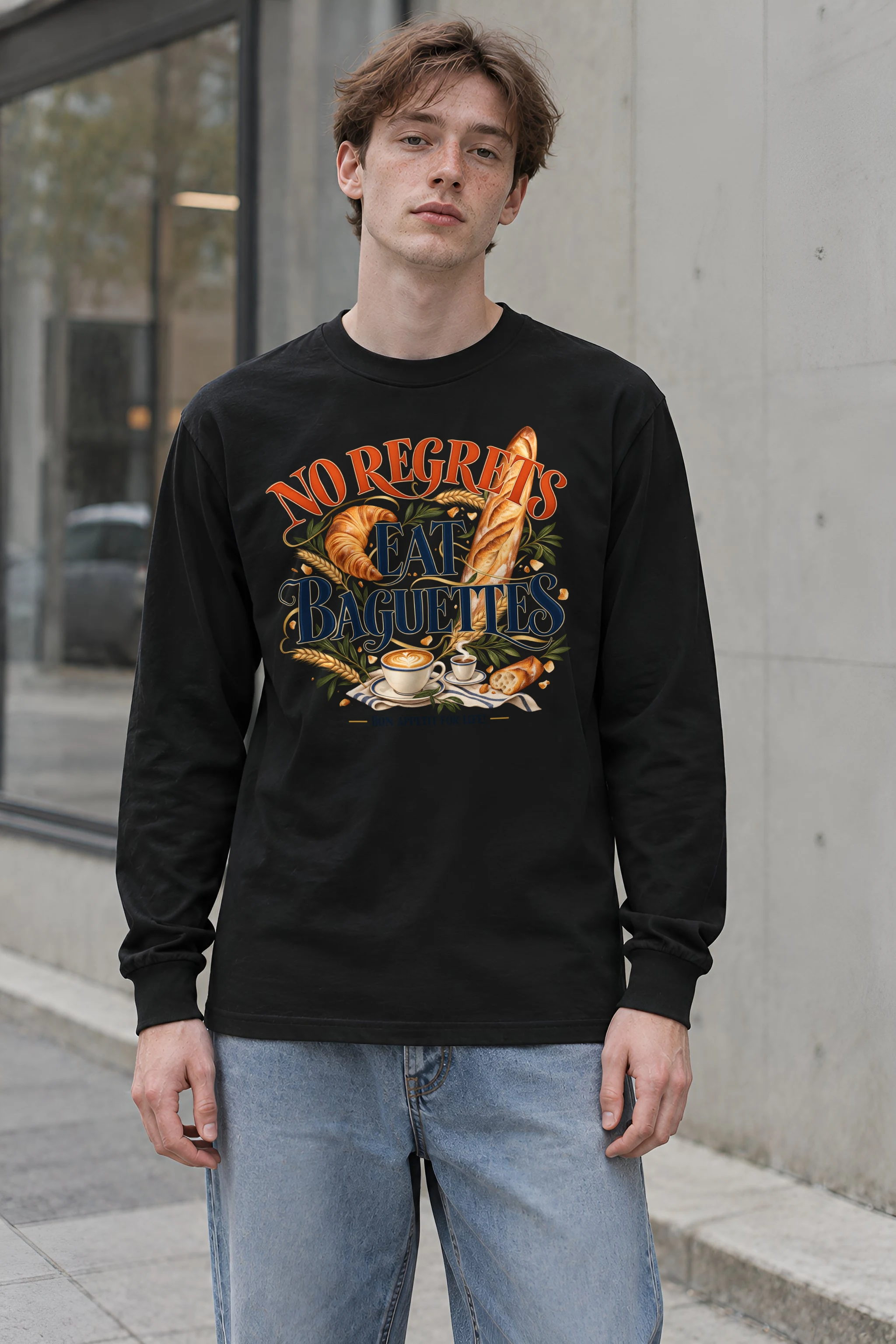"Bon Appetit For Life" Unisex Longsleeve T-shirt