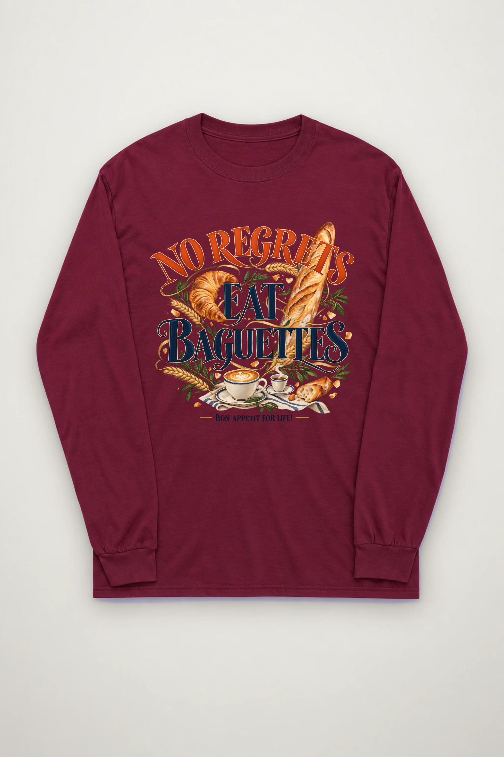 "Bon Appetit For Life" Unisex Longsleeve T-shirt