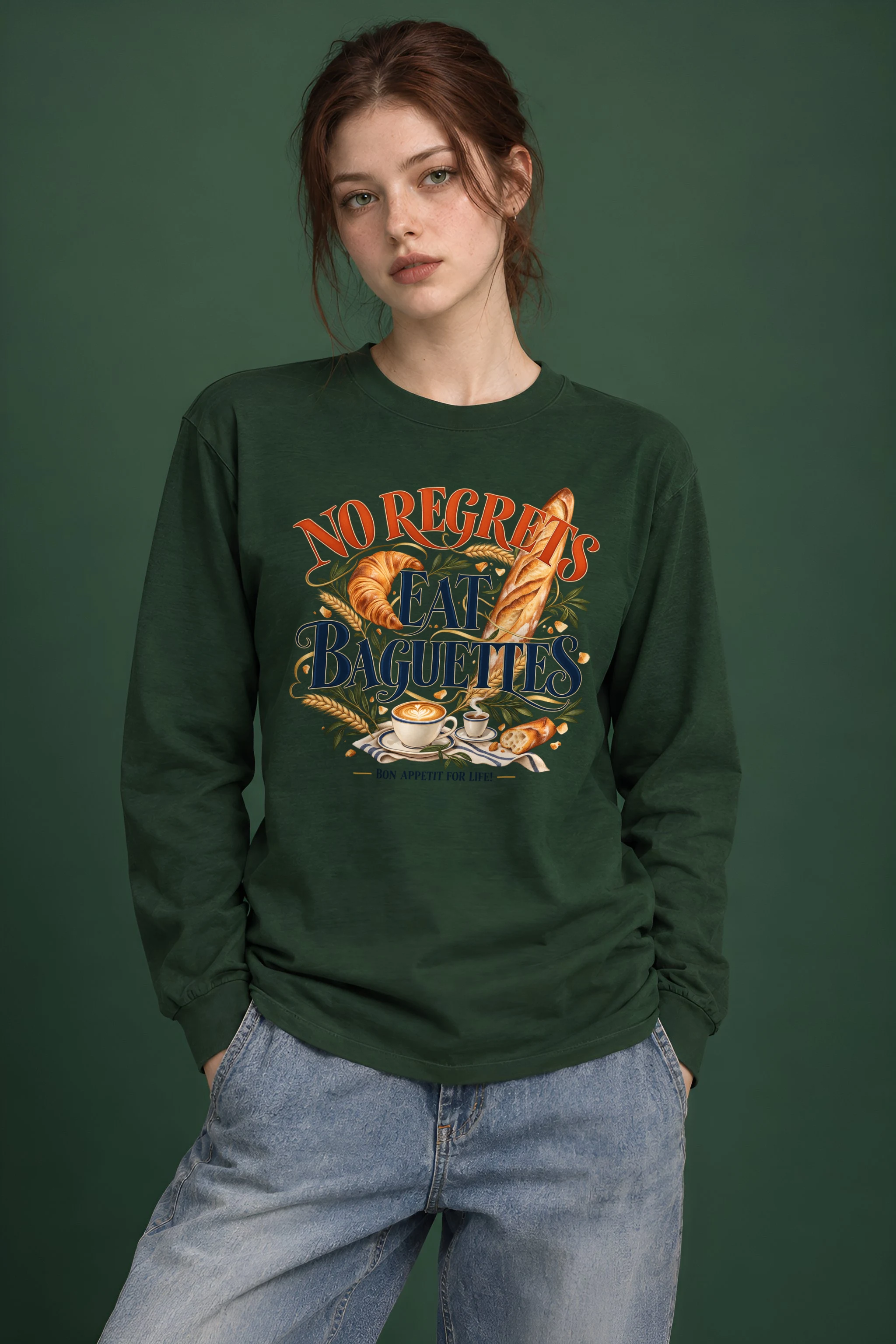 "Bon Appetit For Life" Unisex Longsleeve T-shirt