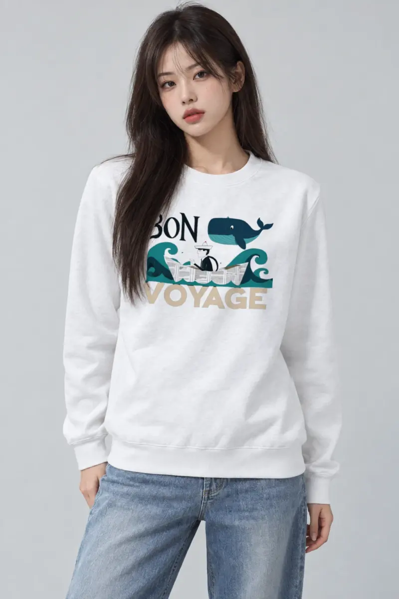 "Bon Voyage" Heavy Blend Unisex Crewneck Sweatshirt
