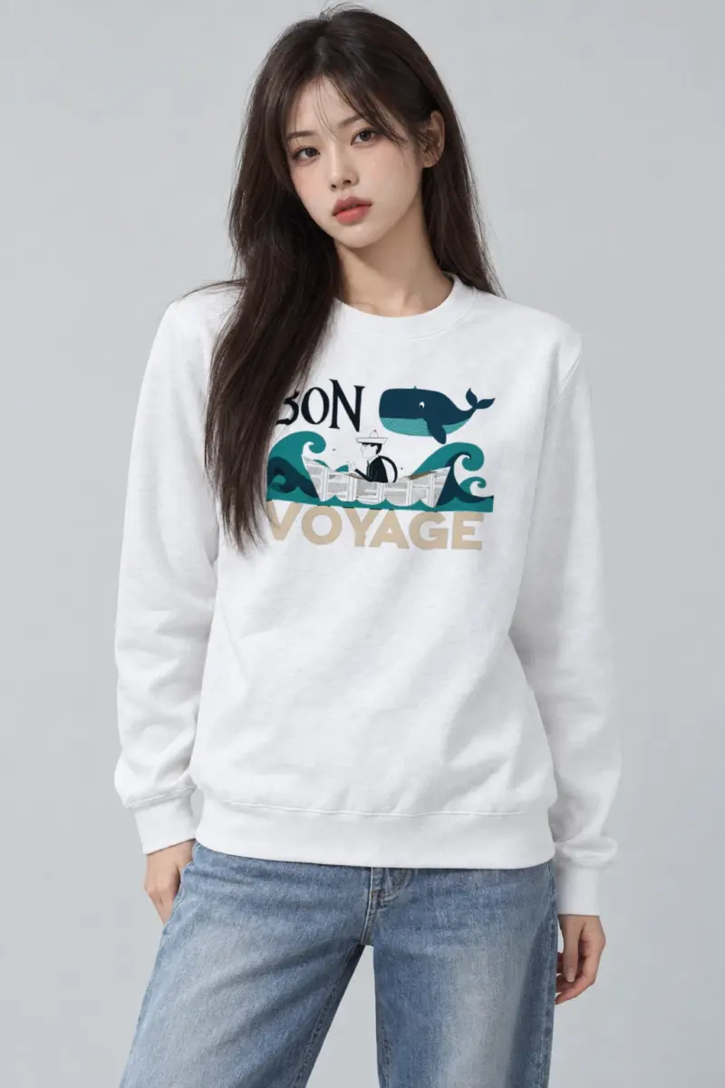 "Bon Voyage" Heavy Blend Unisex Crewneck Sweatshirt