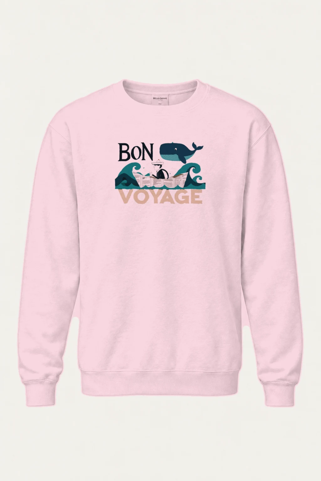 "Bon Voyage" Heavy Blend Unisex Crewneck Sweatshirt | Gildan 18000