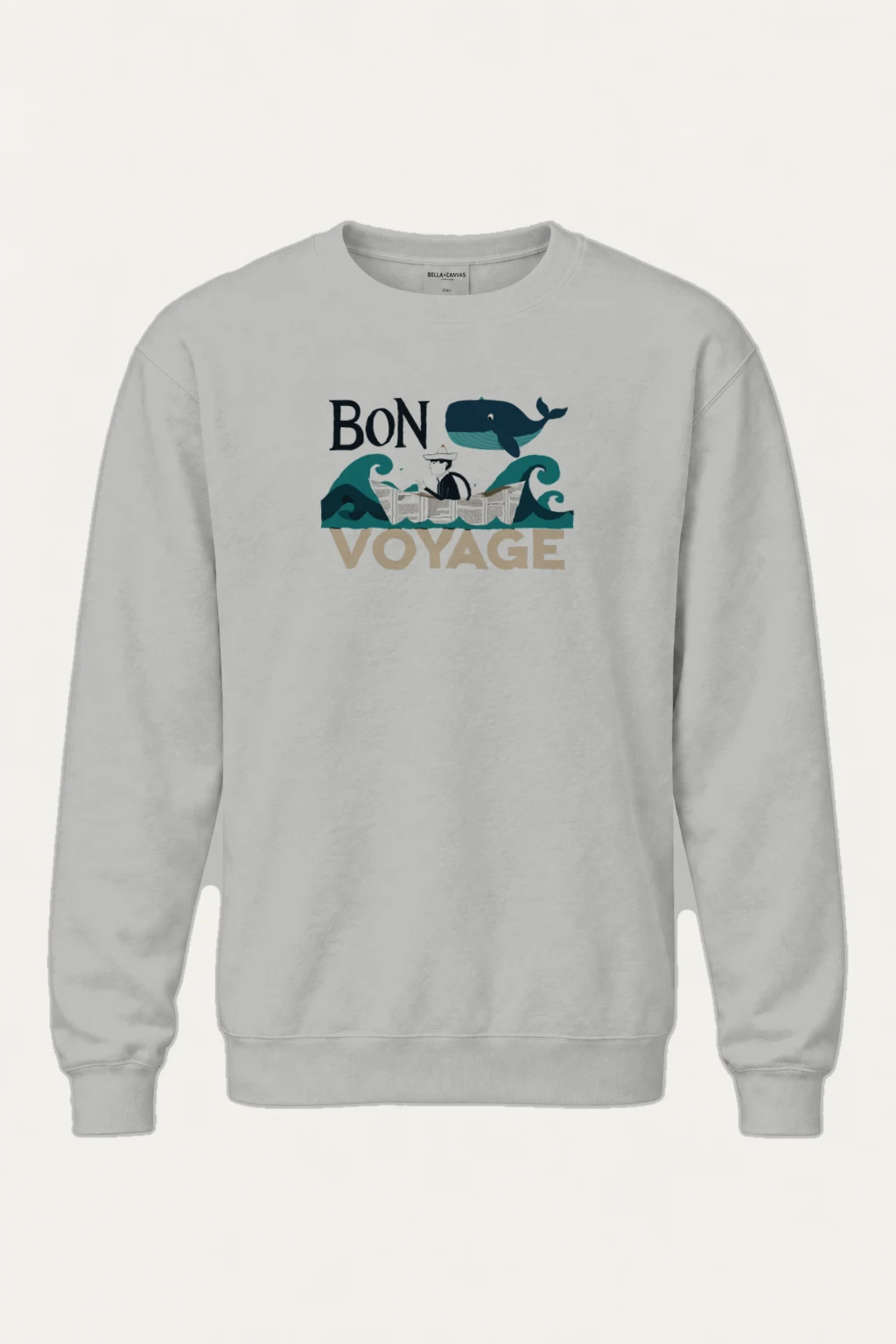 "Bon Voyage" Heavy Blend Unisex Crewneck Sweatshirt | Gildan 18000