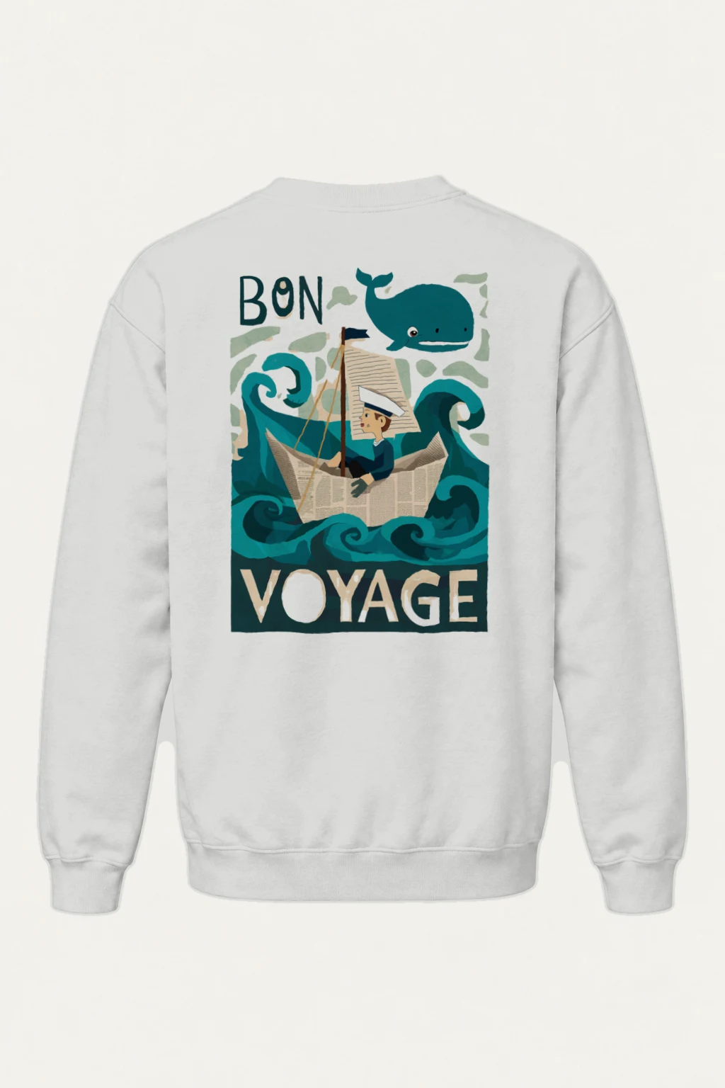 "Bon Voyage Sailor" Heavy Blend Unisex Crewneck Sweatshirt | Gildan 18000