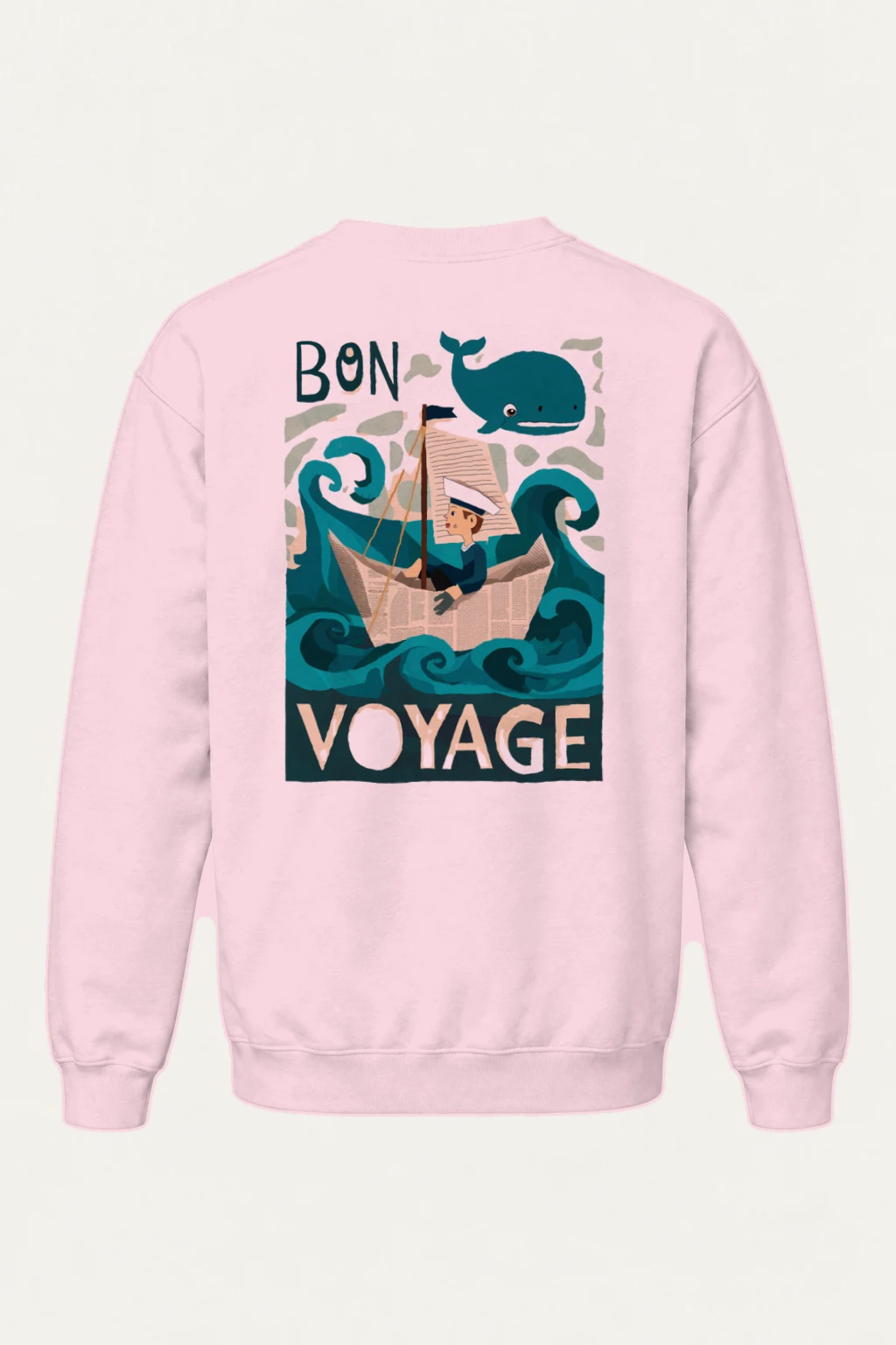 "Bon Voyage Sailor" Heavy Blend Unisex Crewneck Sweatshirt | Gildan 18000