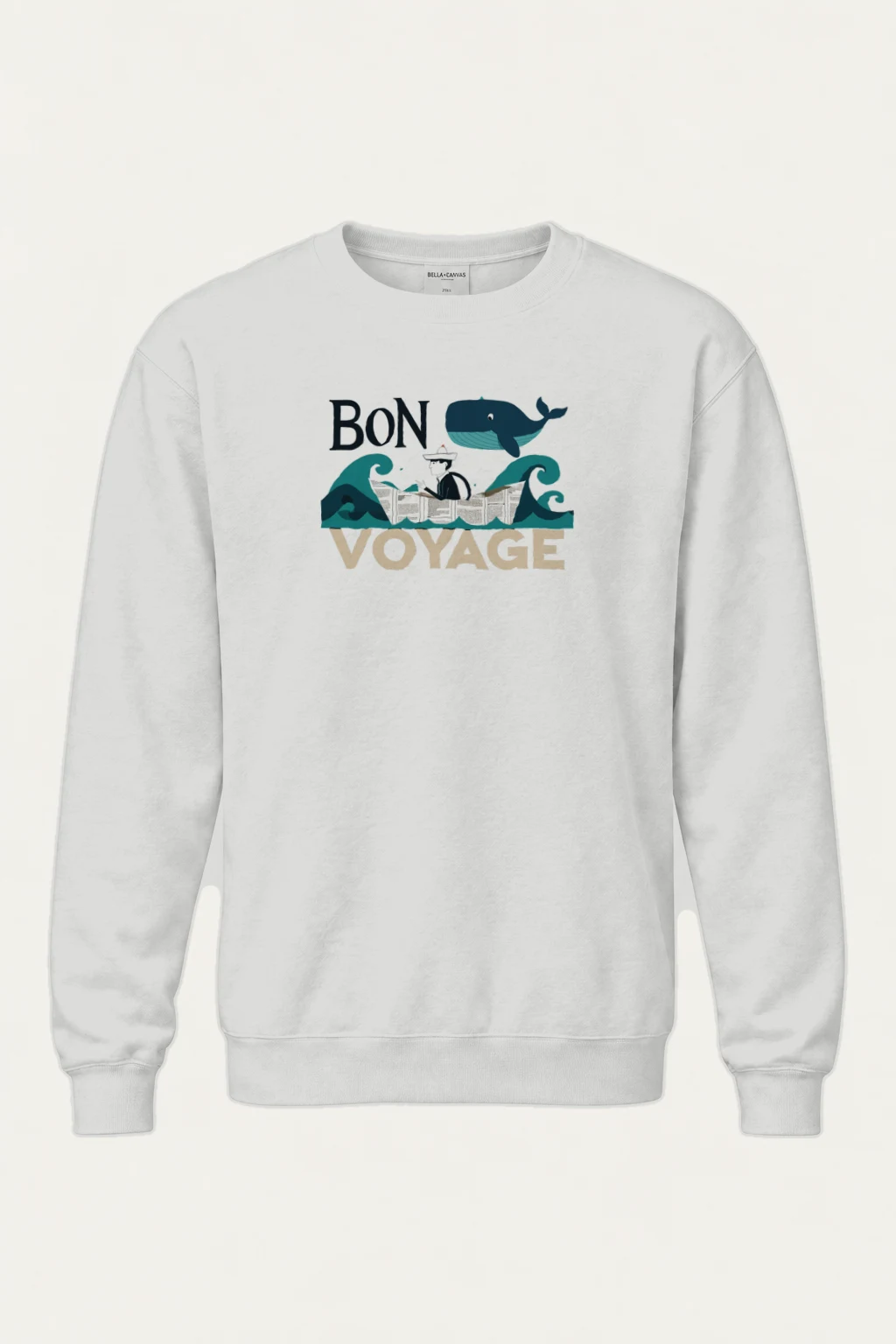 "Bon Voyage Sailor" Heavy Blend Unisex Crewneck Sweatshirt | Gildan 18000