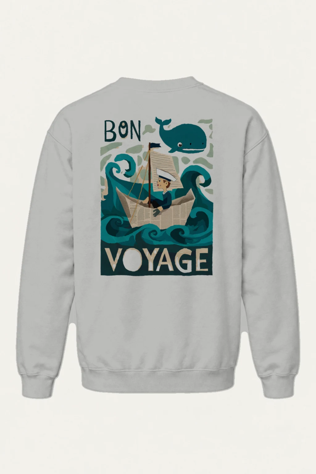 "Bon Voyage Sailor" Heavy Blend Unisex Crewneck Sweatshirt | Gildan 18000