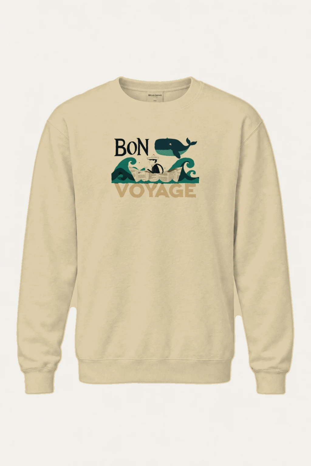 "Bon Voyage Sailor" Heavy Blend Unisex Crewneck Sweatshirt | Gildan 18000