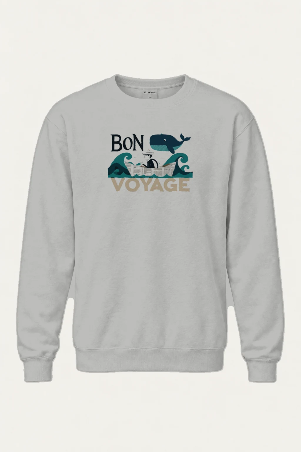 "Bon Voyage Sailor" Heavy Blend Unisex Crewneck Sweatshirt | Gildan 18000