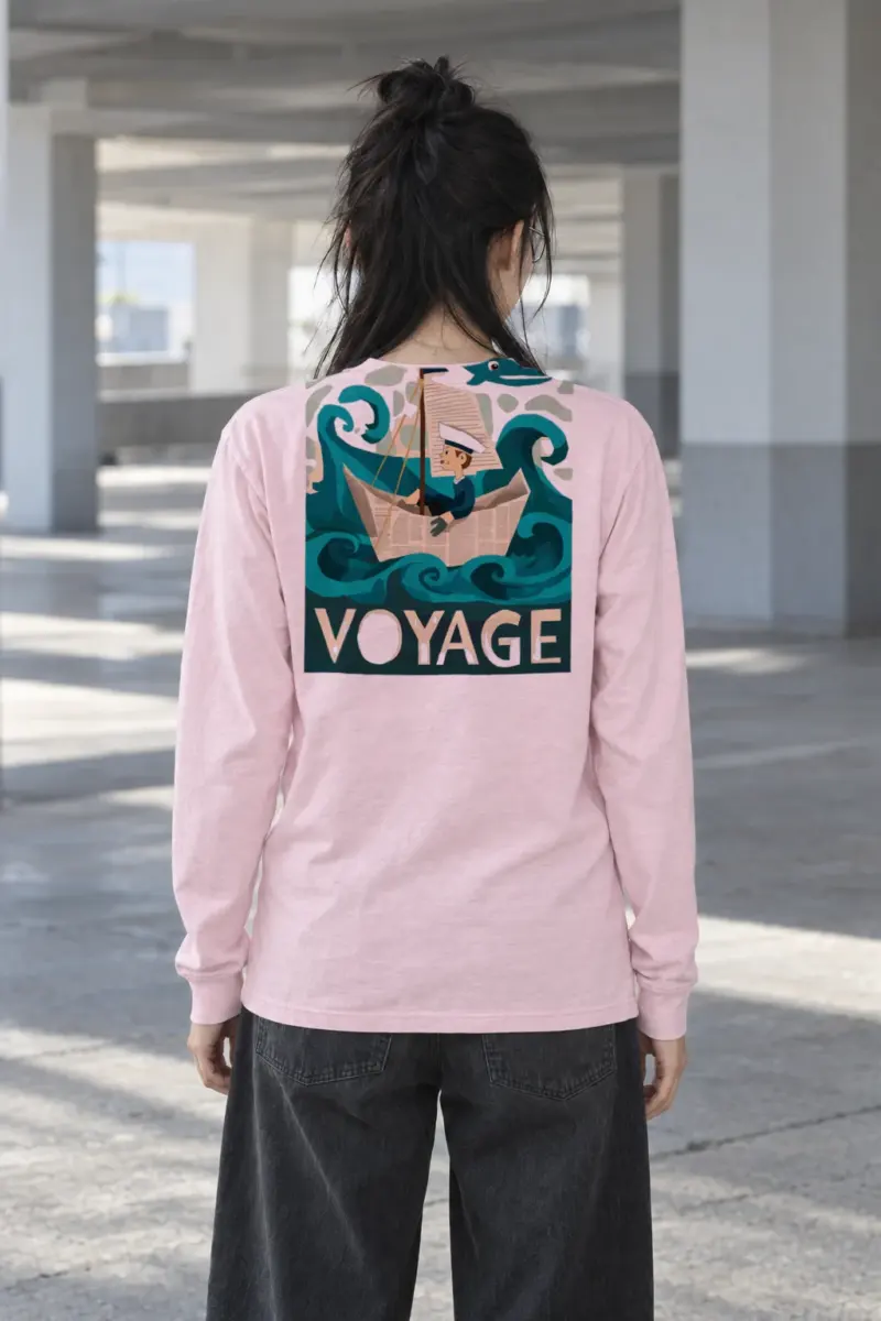 "Bon Voyage Sailor" Unisex Longsleeve T-shirt