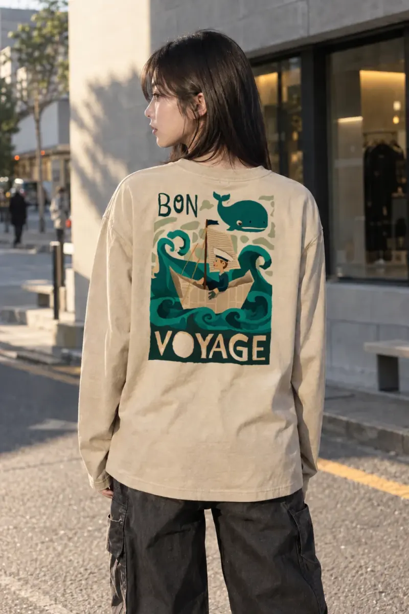 "Bon Voyage Sailor" Unisex Longsleeve T-shirt | Gildan 2400