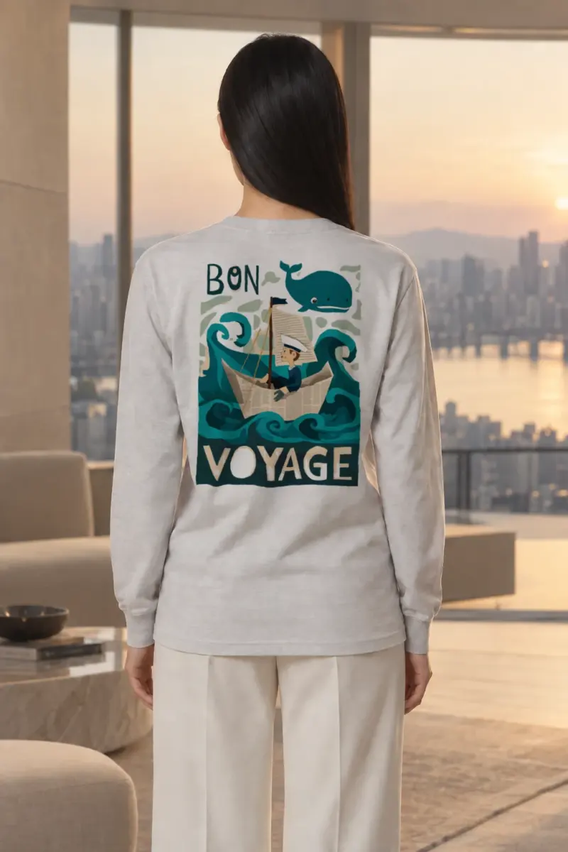"Bon Voyage Sailor" Unisex Longsleeve T-shirt | Gildan 2400