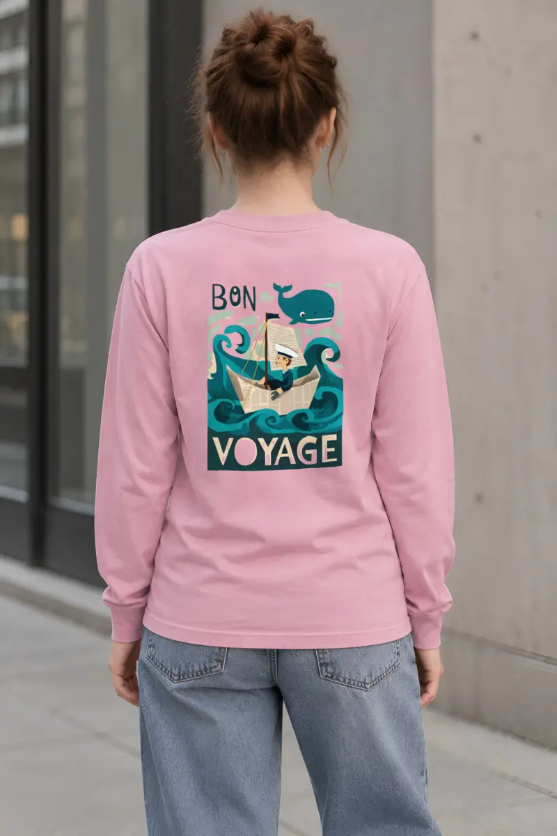 "Bon Voyage Sailor" Unisex Longsleeve T-shirt