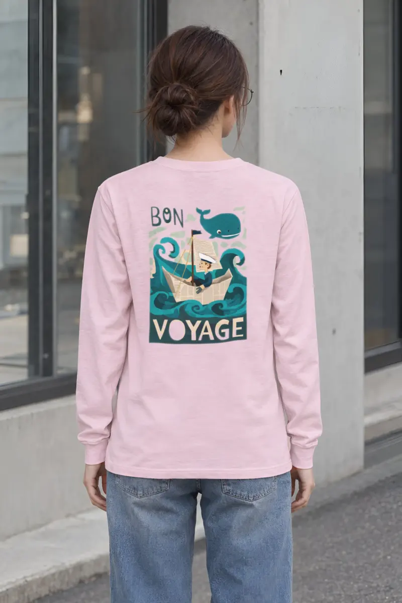 "Bon Voyage Sailor" Unisex Longsleeve T-shirt