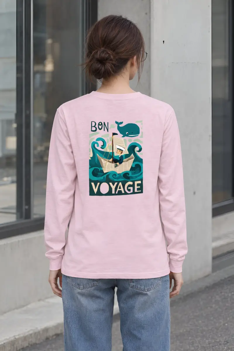 "Bon Voyage Sailor" Unisex Longsleeve T-shirt