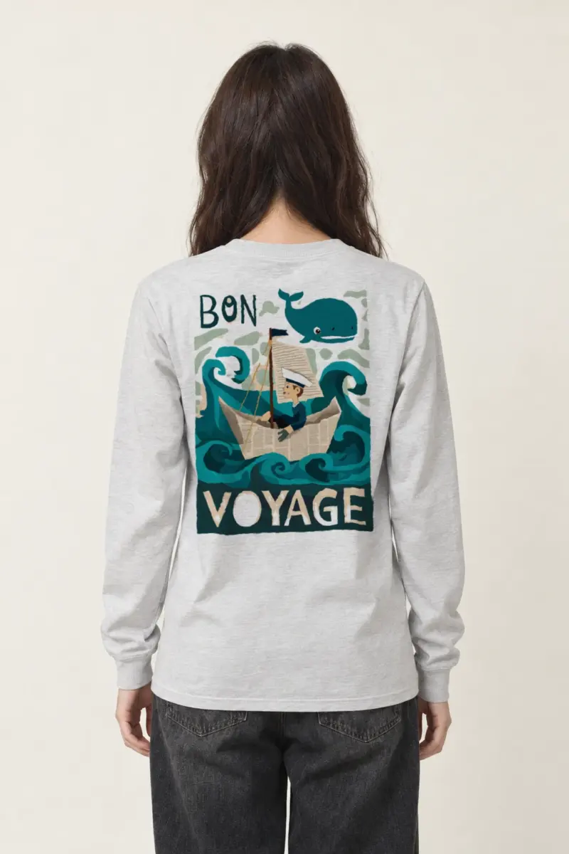 "Bon Voyage Sailor" Unisex Longsleeve T-shirt | Gildan 2400