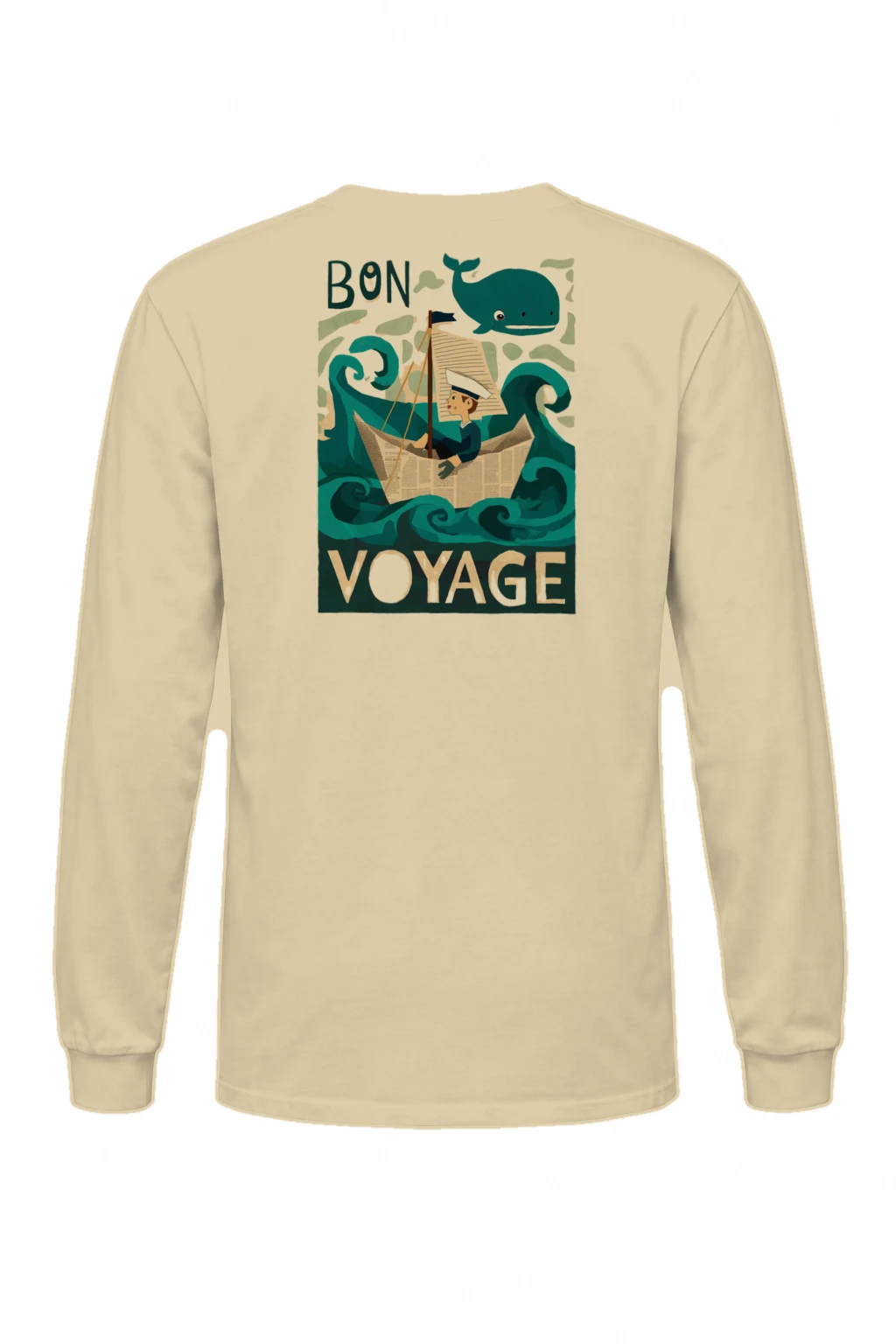 "Bon Voyage Sailor" Unisex Longsleeve T-shirt | Gildan 2400