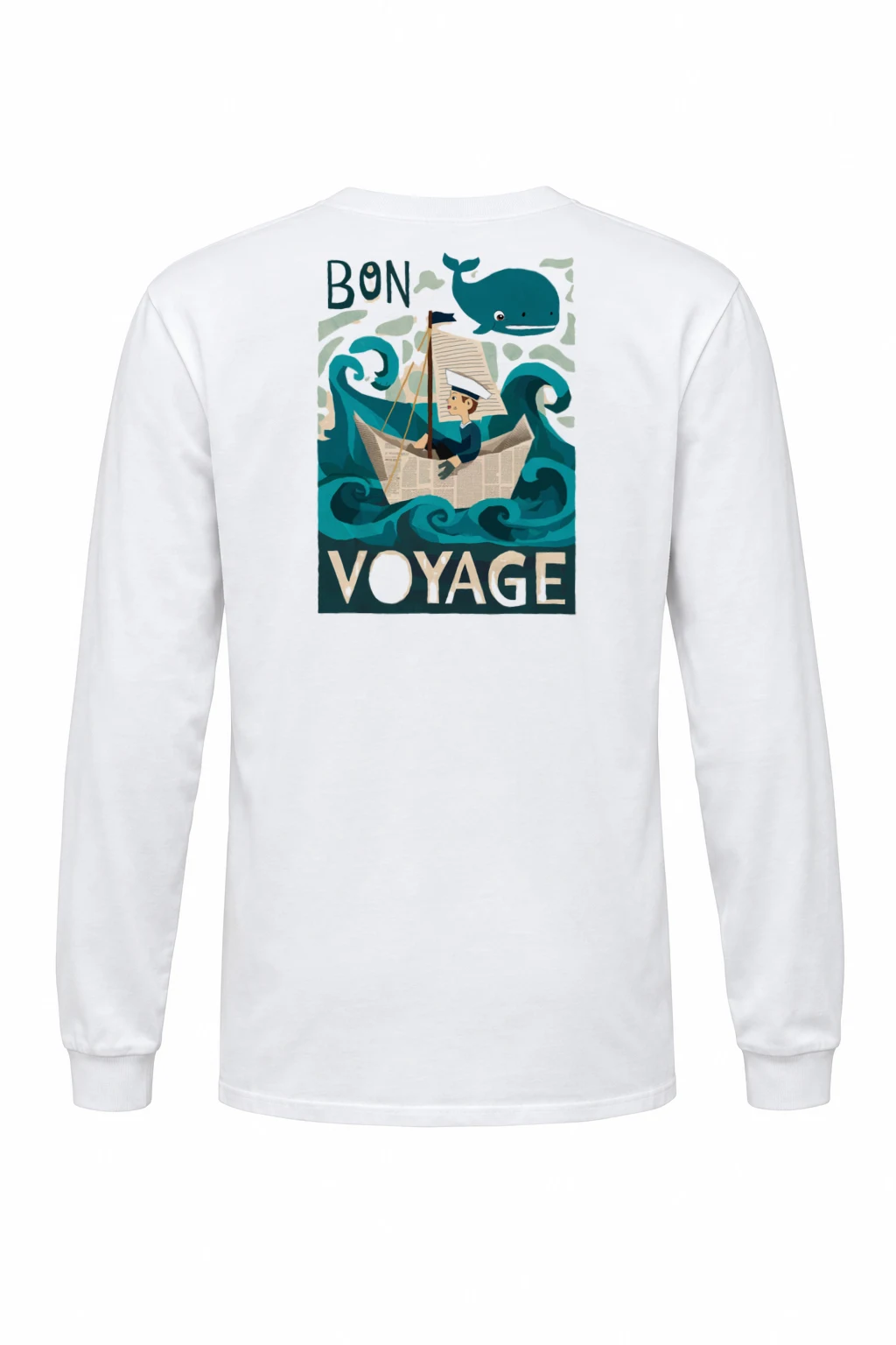 "Bon Voyage Sailor" Unisex Longsleeve T-shirt | Gildan 2400