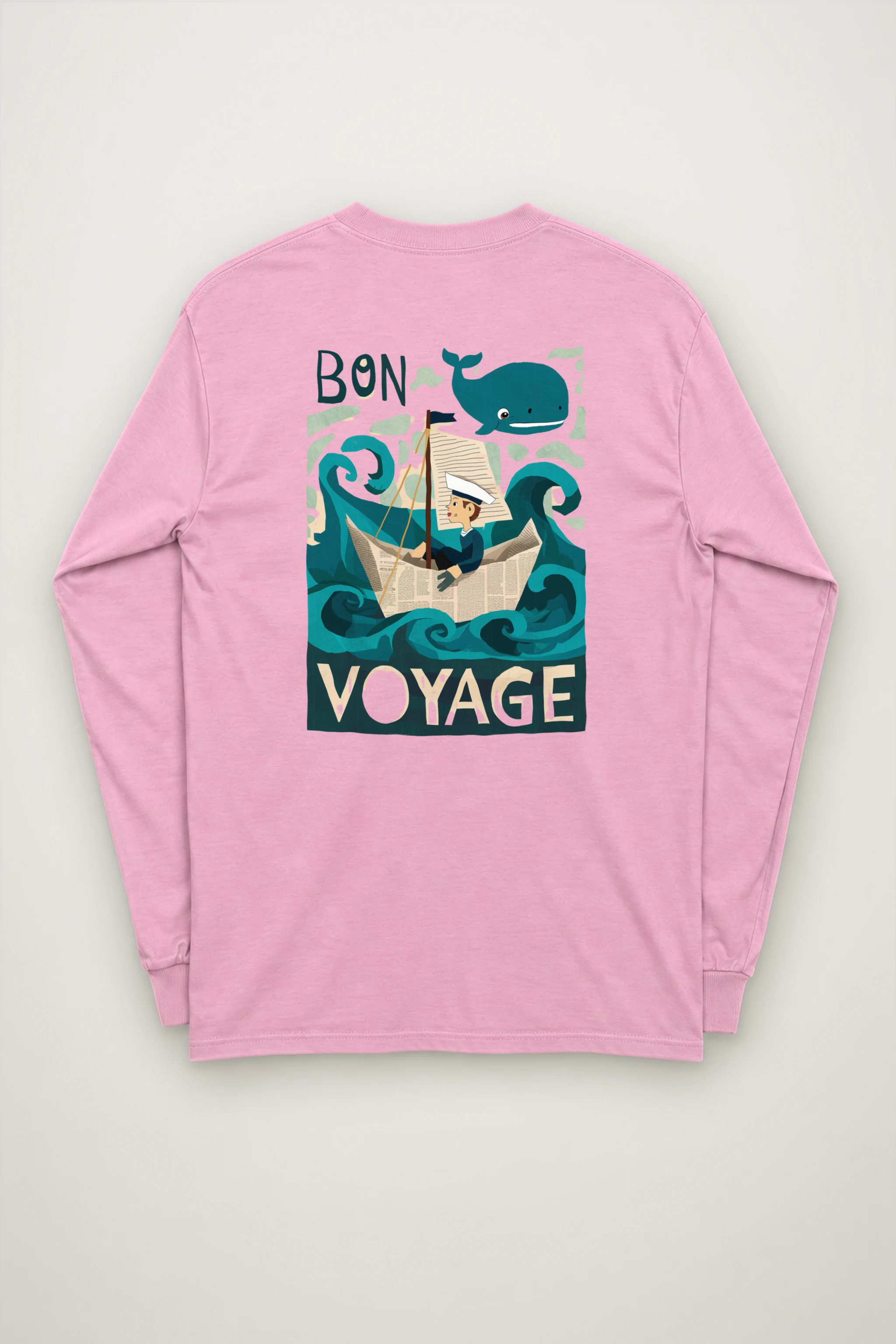 "Bon Voyage Sailor" Unisex Longsleeve T-shirt