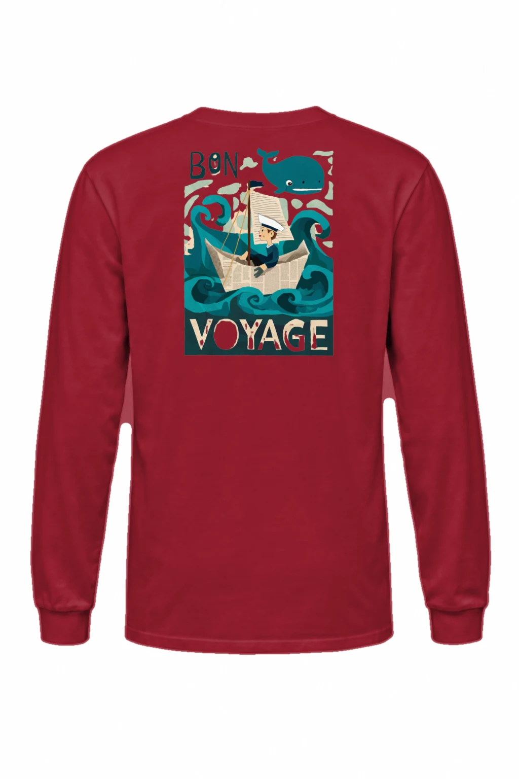 "Bon Voyage Sailor" Unisex Longsleeve T-shirt | Gildan 2400