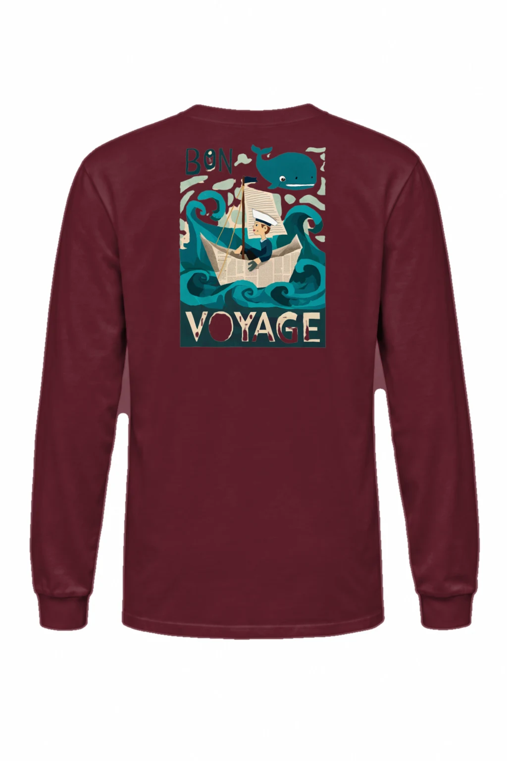"Bon Voyage Sailor" Unisex Longsleeve T-shirt | Gildan 2400