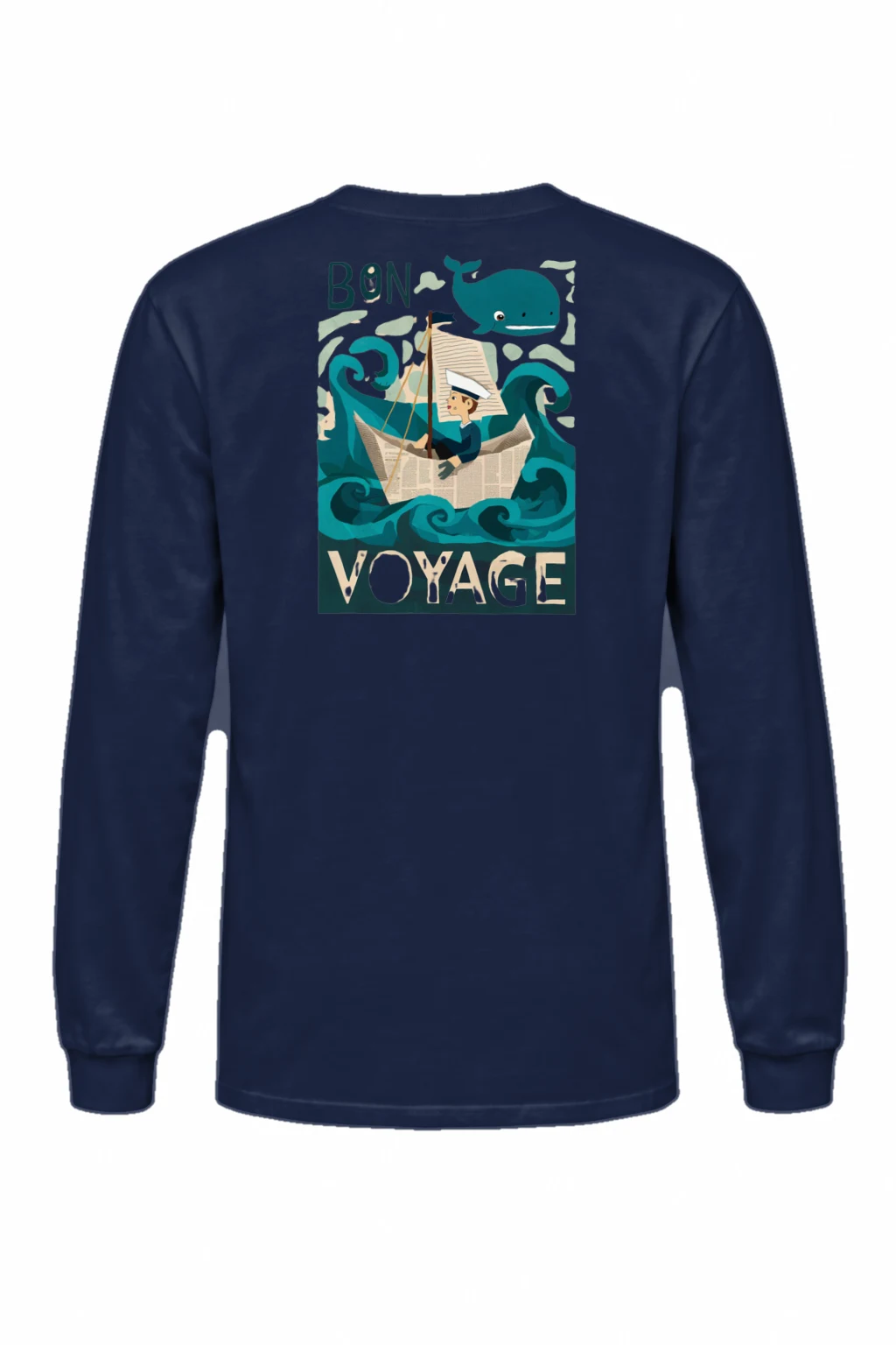 "Bon Voyage Sailor" Unisex Longsleeve T-shirt | Gildan 2400