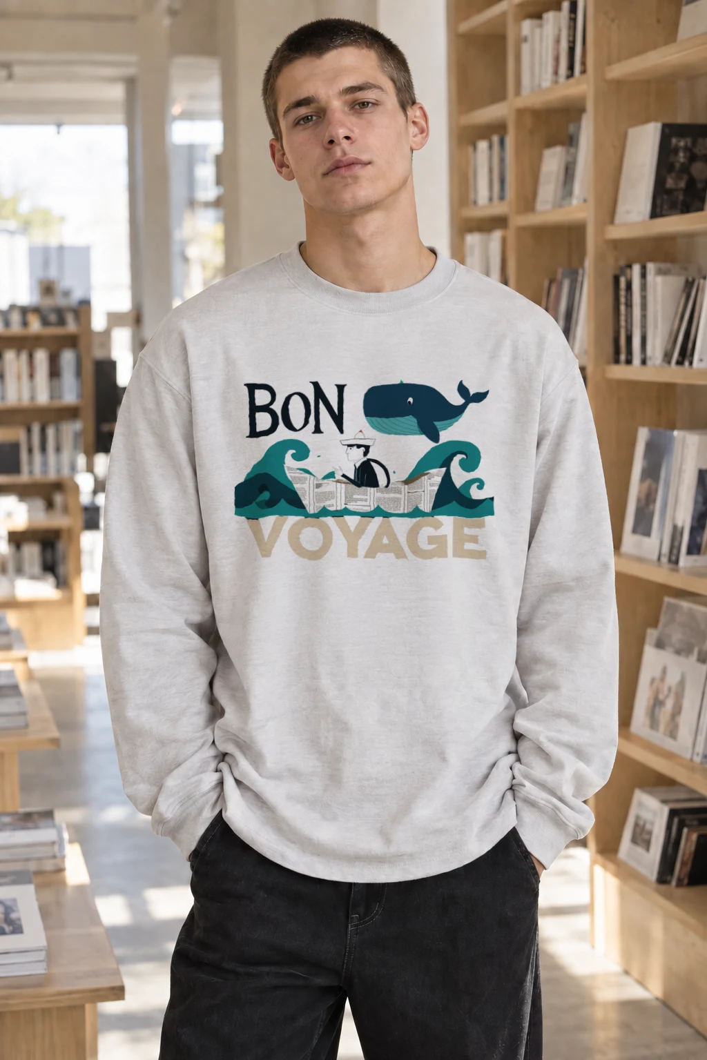 "Bon Voyage" Unisex Longsleeve T-shirt | Gildan 2400