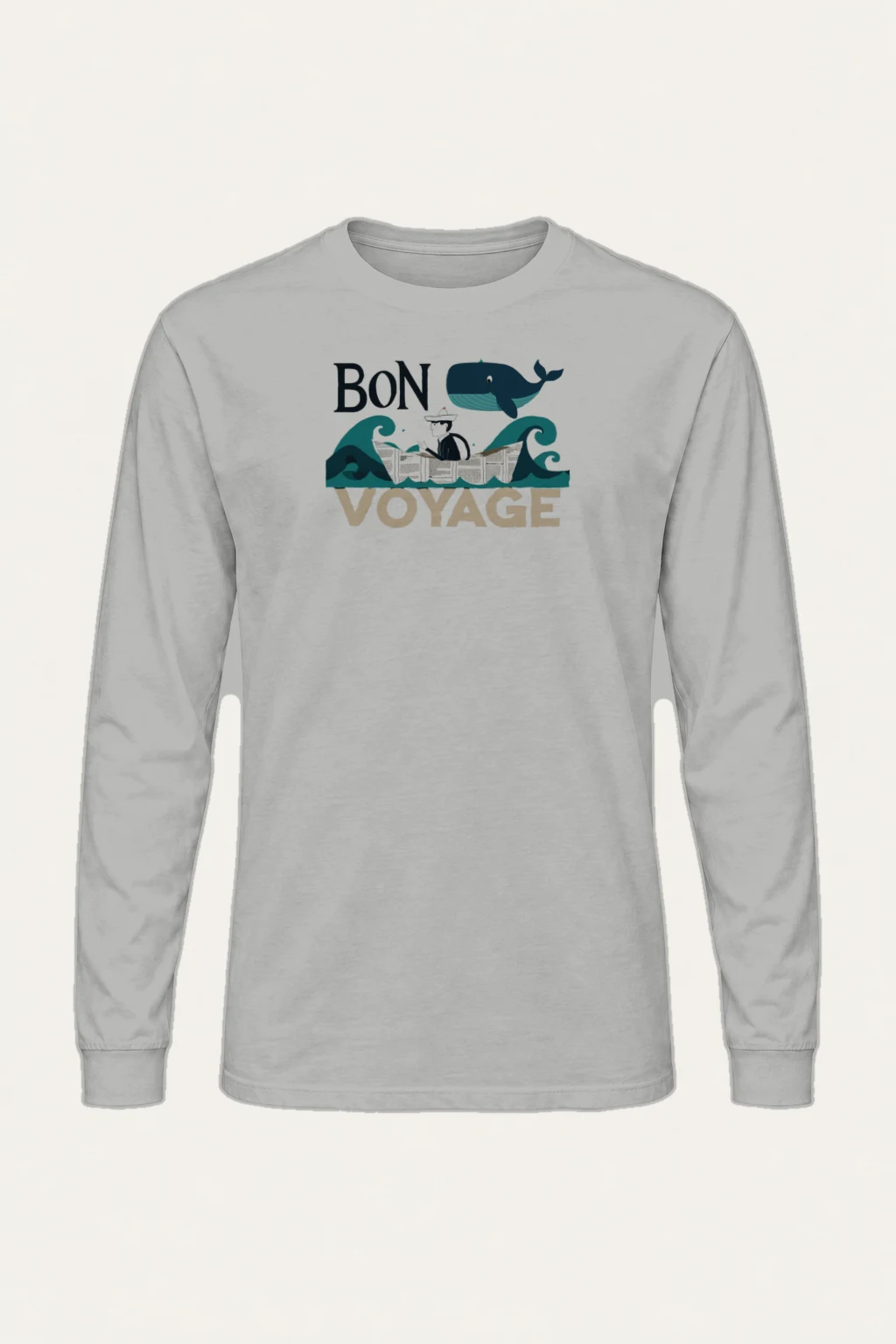"Bon Voyage" Unisex Longsleeve T-shirt | Gildan 2400