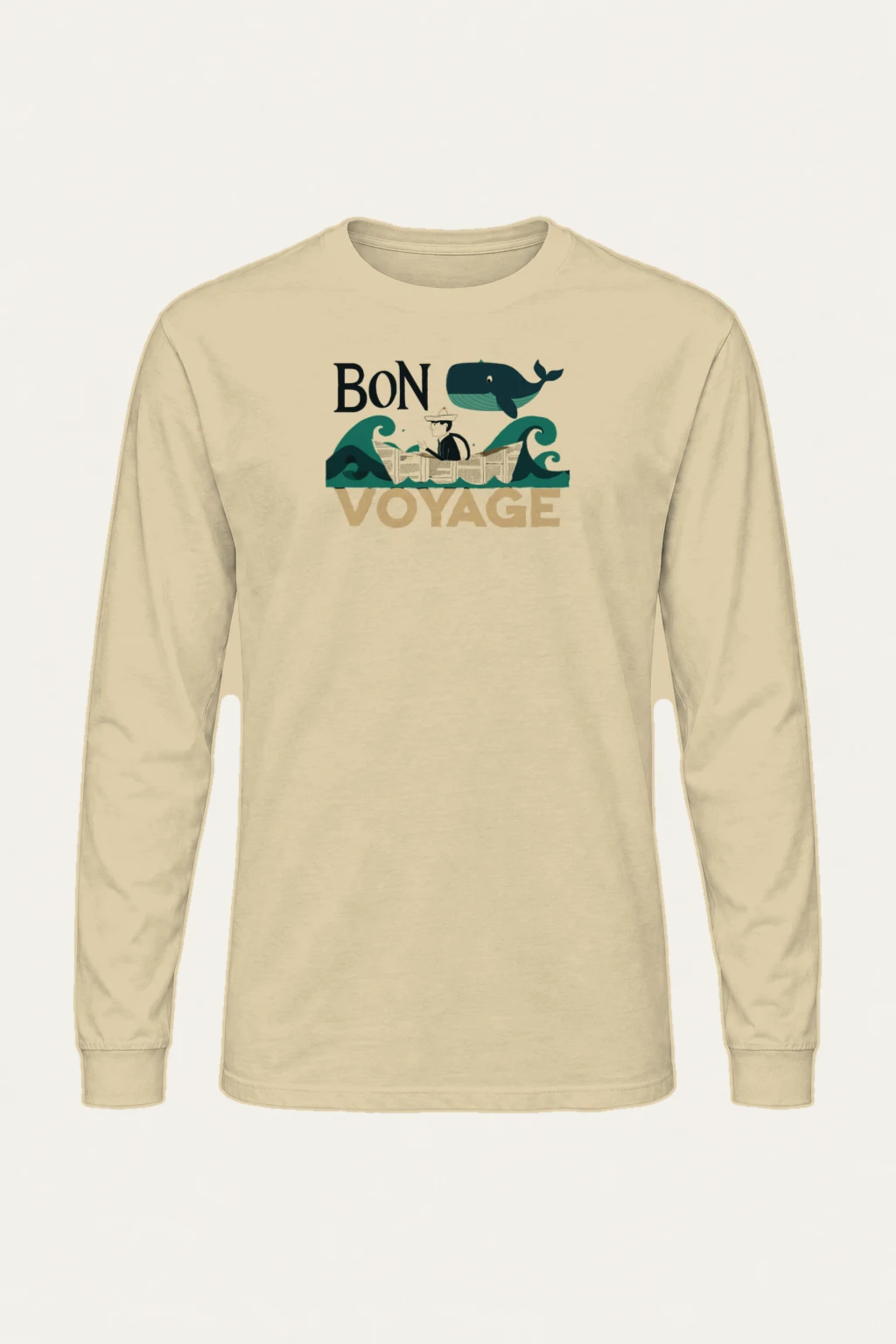 "Bon Voyage" Unisex Longsleeve T-shirt | Gildan 2400